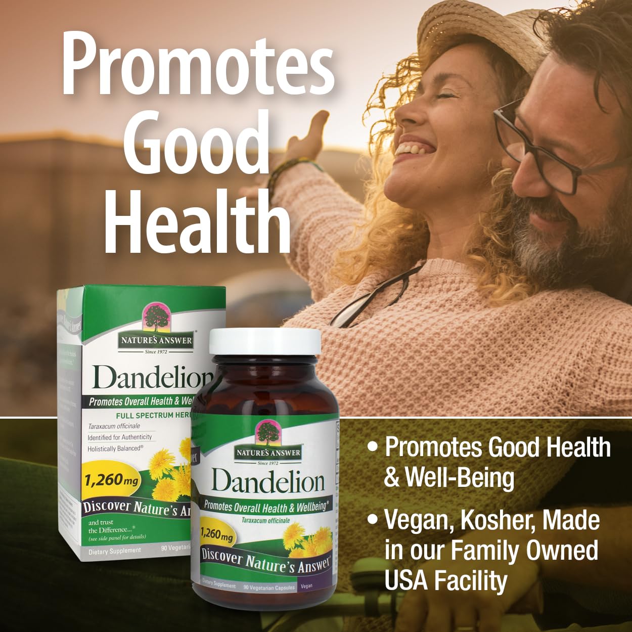 Nature's Answer Dandelion Root Capsule 90 Count