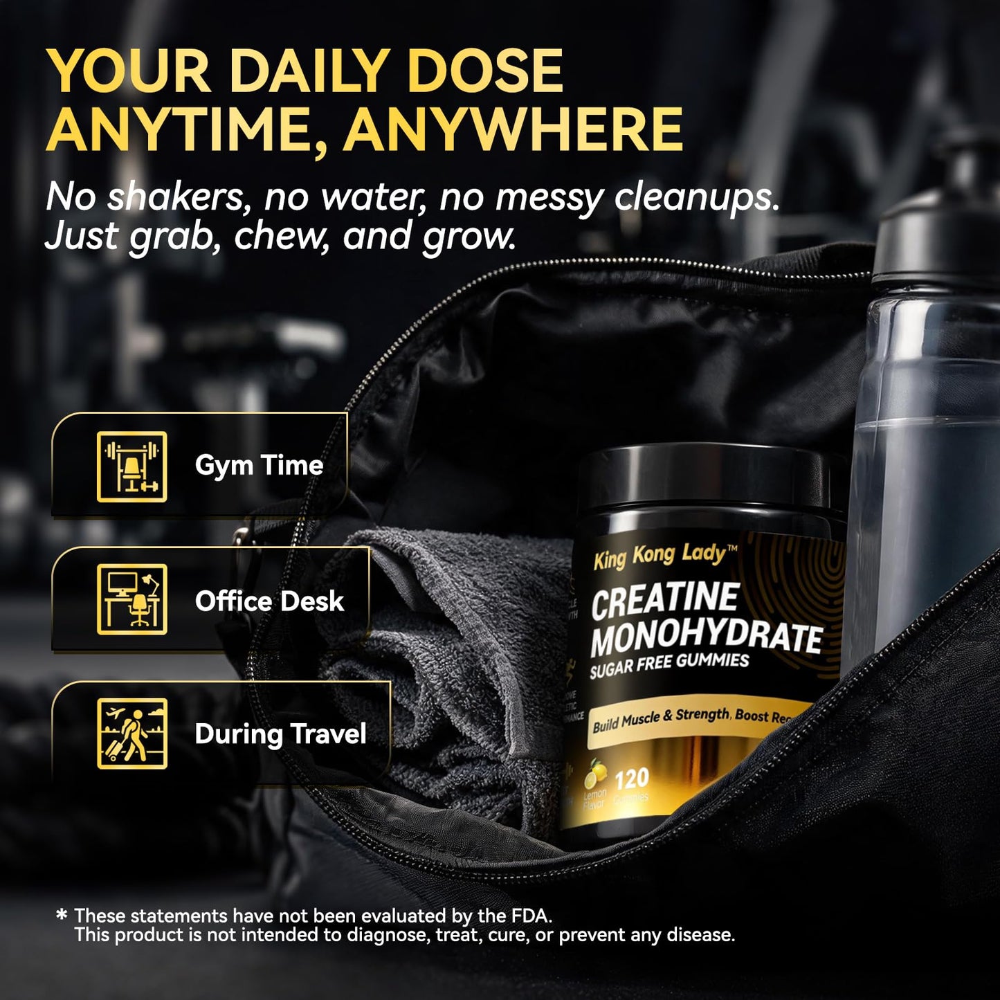 King Kong Lady Powerhouse Creatine Monohydrate Complex Gummies 120