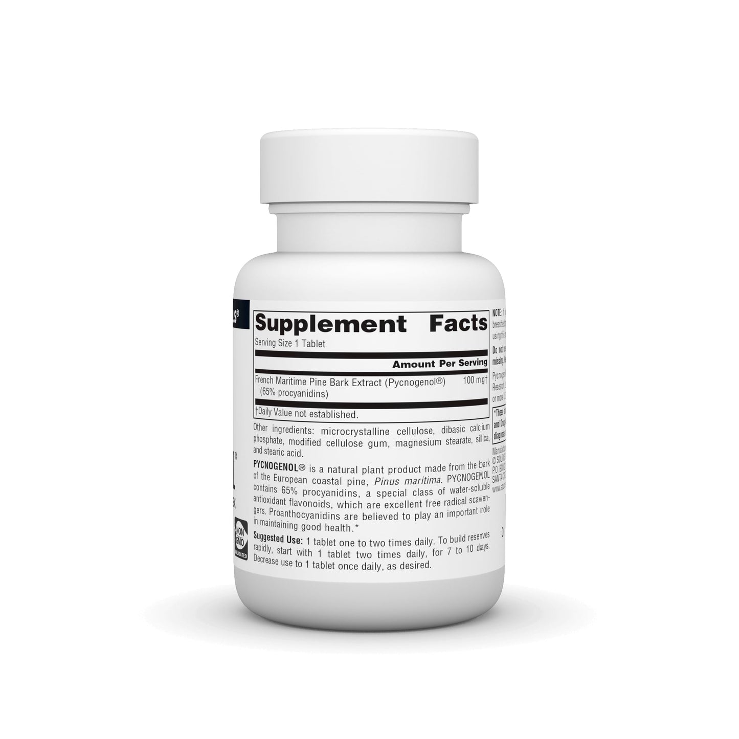 Source Naturals Pycnogenol 100 mg Proanthocyanidin Complex, 60 Tablets