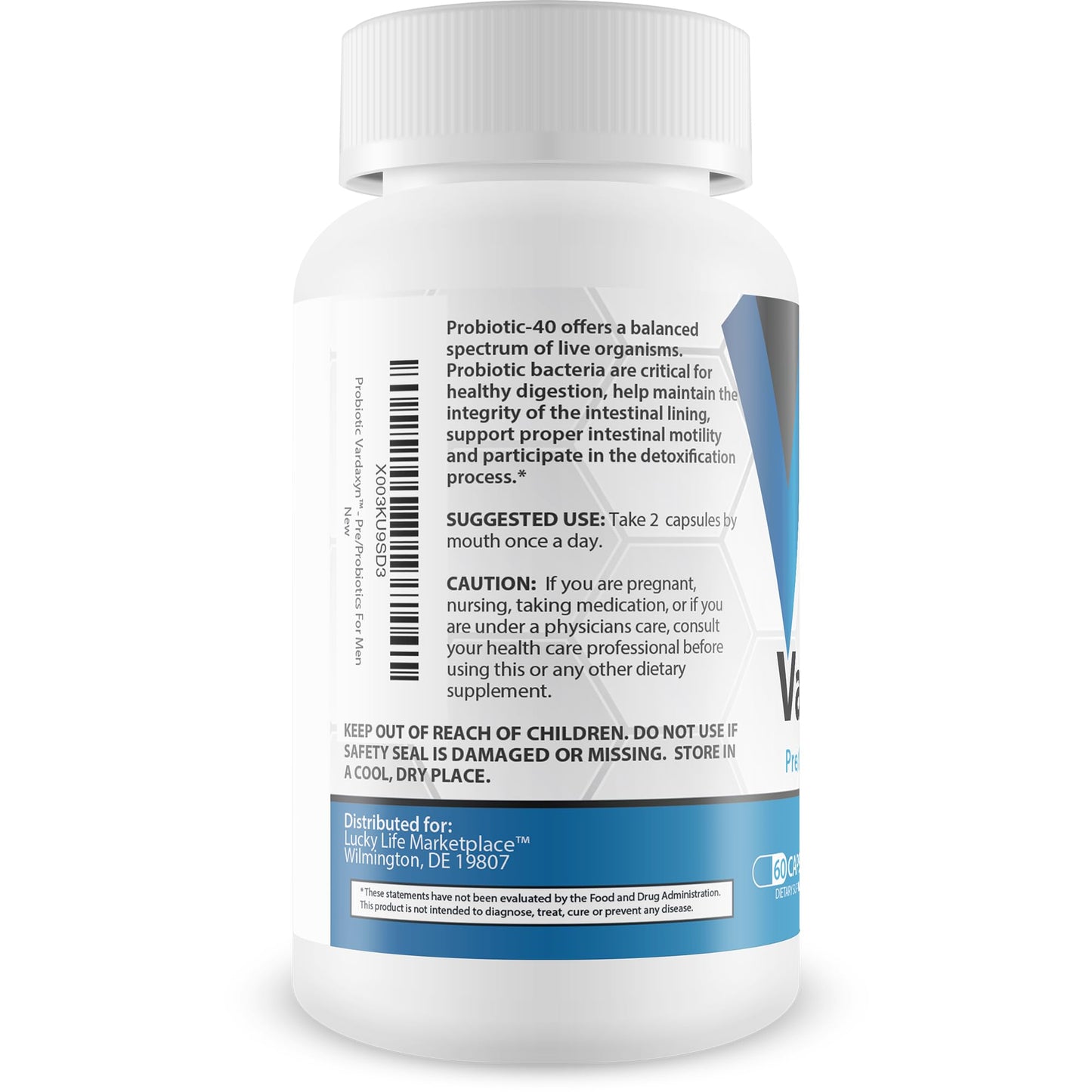 Generic Probiotic Vardaxyn Premium Male Formula Capsule 1 Count