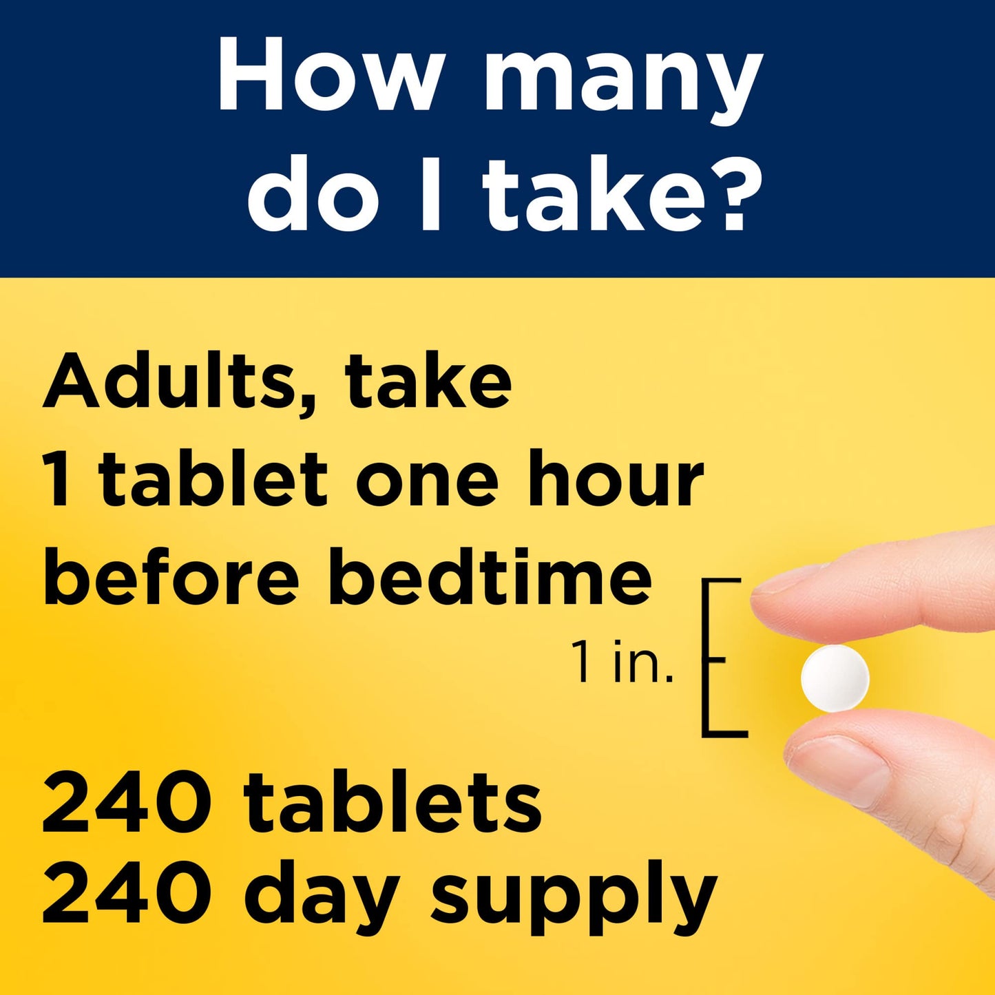 Nature Made Melatonin 3mg Sleep Aids for Adults Tablets, 240 Count