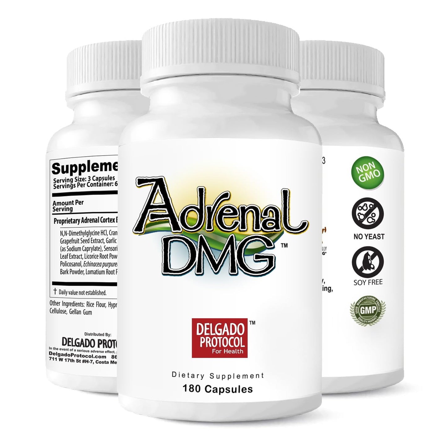 The Delgado Protocol for Health Adrenal DMG Capsule 180 Count