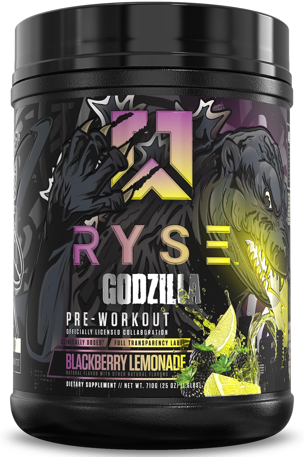 RYSE Up Supplements Godzilla X Noel Deyzel Pre Workout Powder, 25 Servings