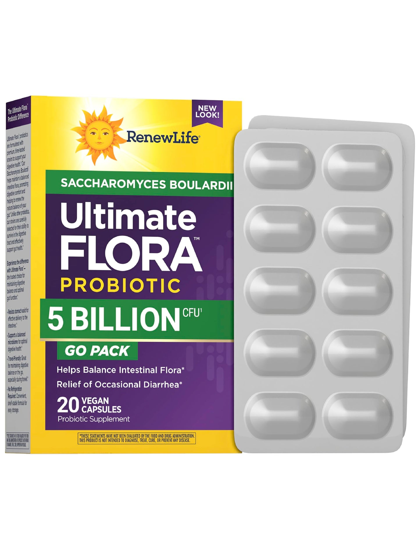 Renew Life Ultimate Flora Saccharomyces Boulardii Probiotics Capsule 20