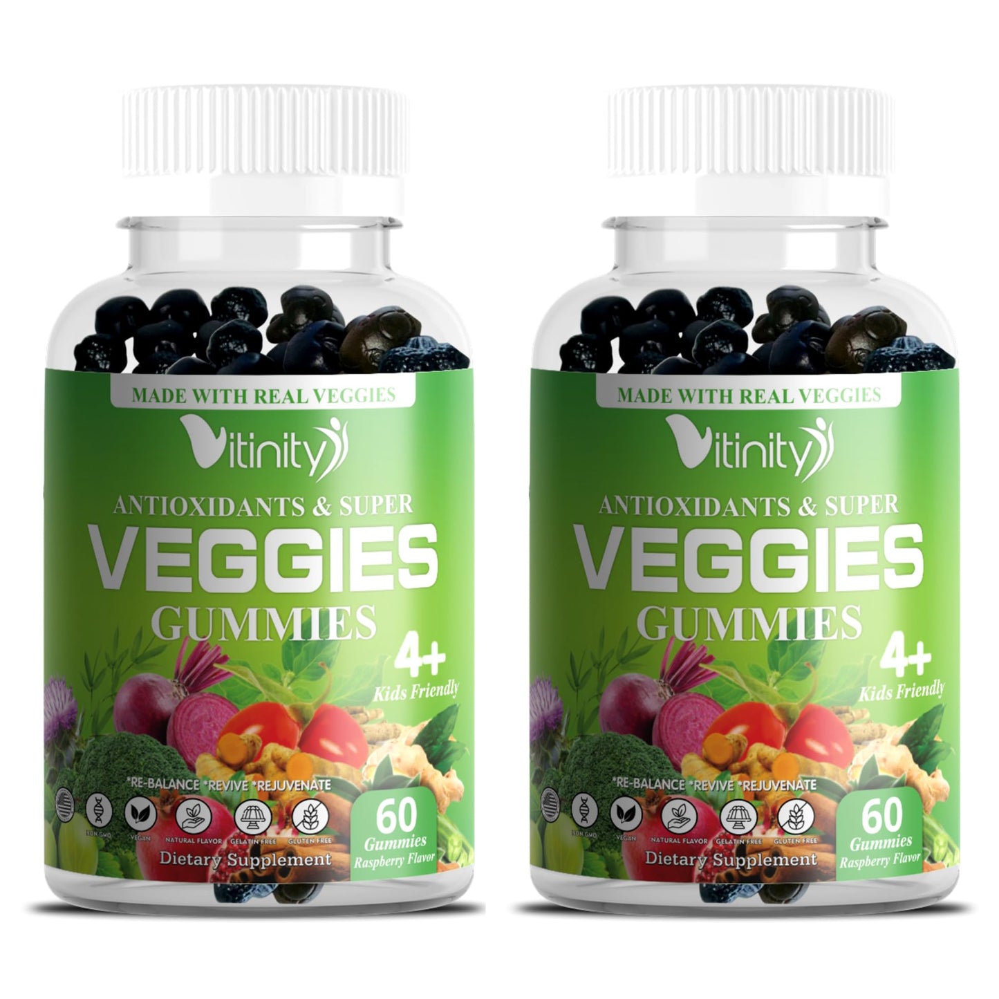 VITINITY Super Greens Multivitamin Gummies 120 Gummies