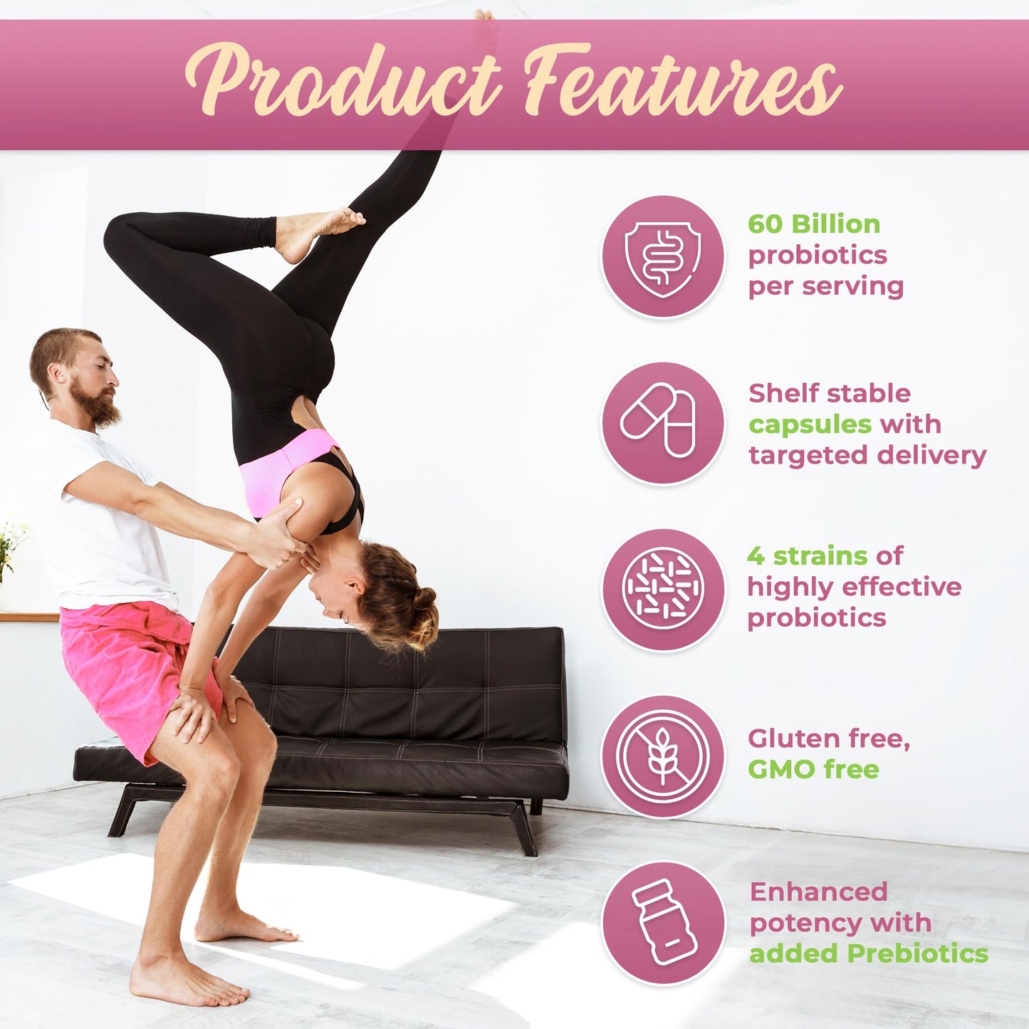 Vitaraise 60 Billion CFU Probiotic, 60 Capsules