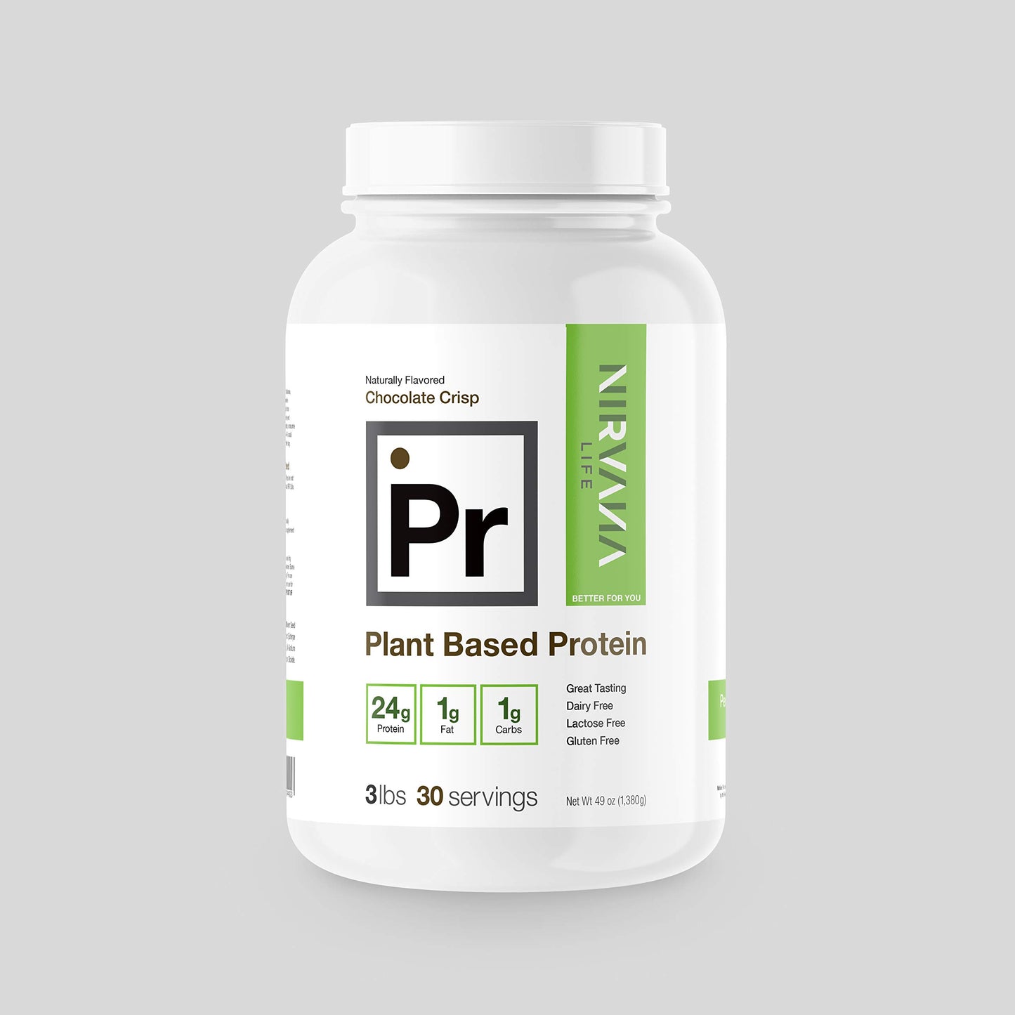 Nirvana Life Nutrition PR Protein Protein Powder, Chocolate Crisp, 3 Pound, 1 Count