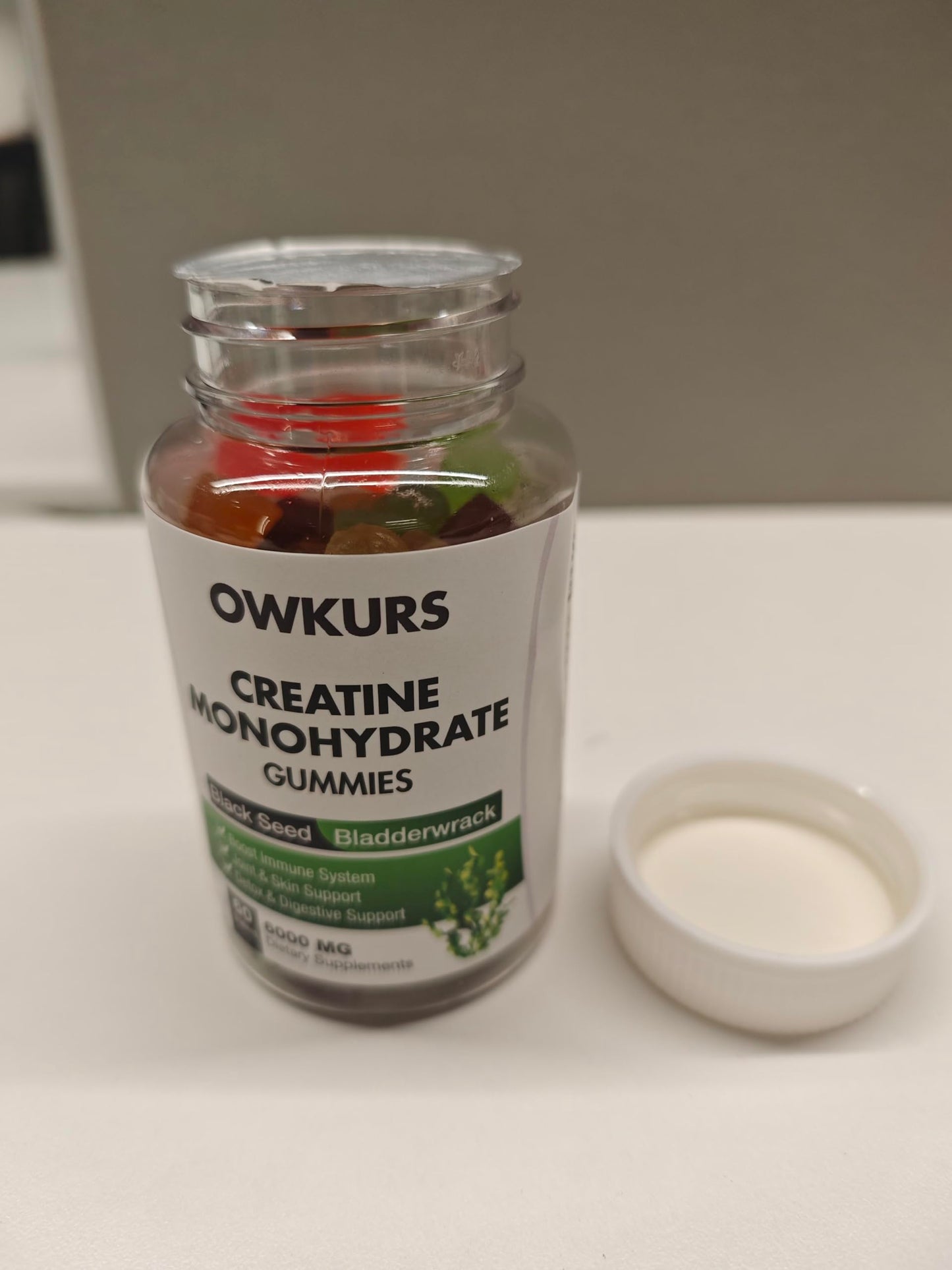 OWKURS Creatine Monohydrate Gummies, 80 Count