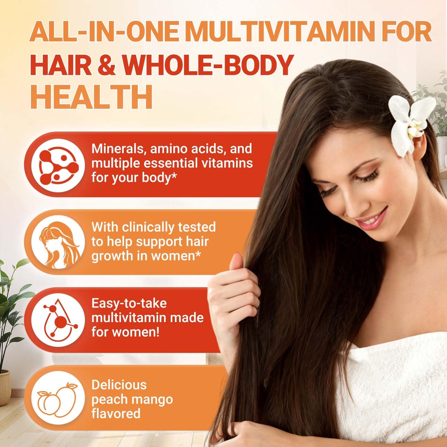 COOLKIN Multivitamin Hair Growth Gummies 60 Count
