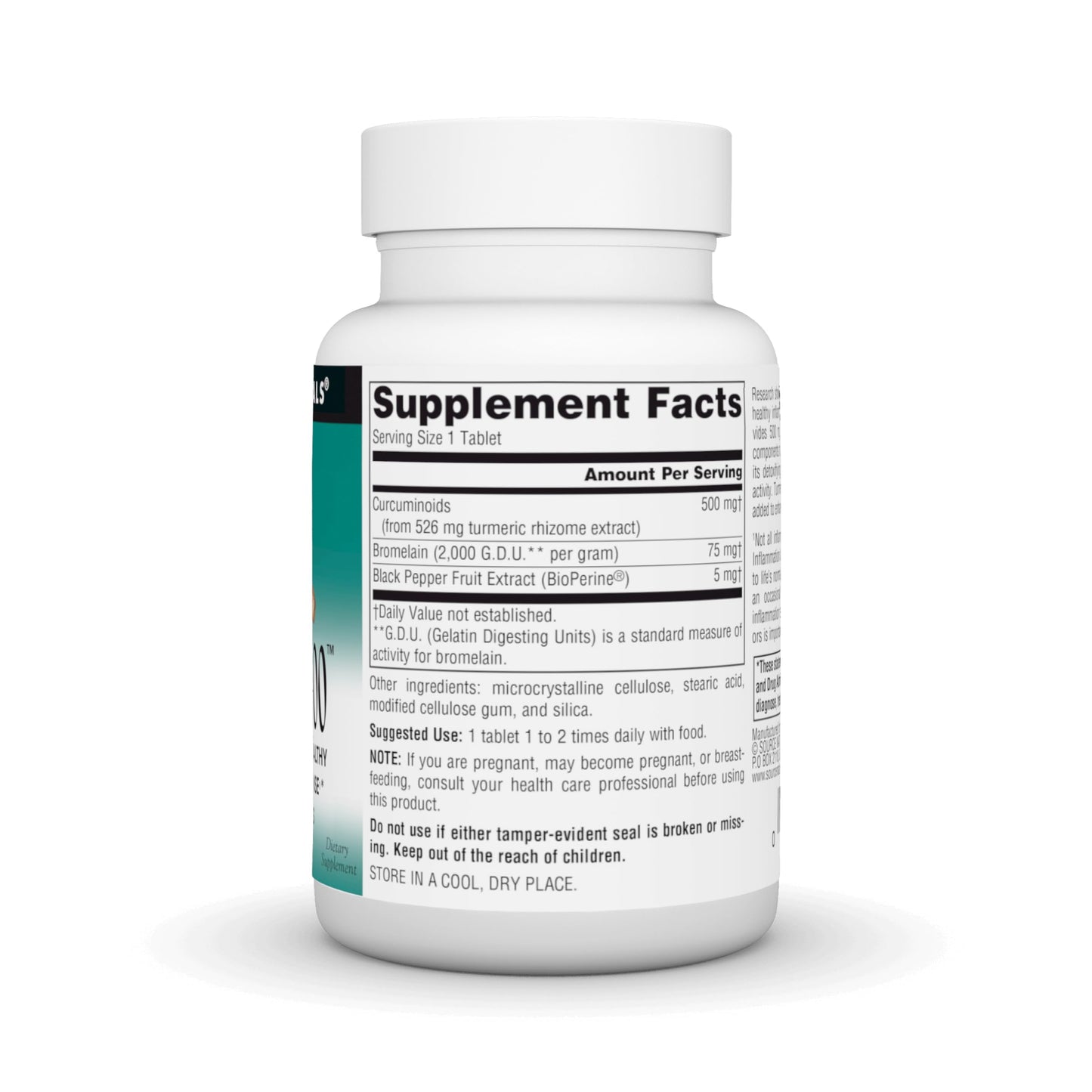 Source Naturals Turmeric 500 mg Tablets, 60 Tablets