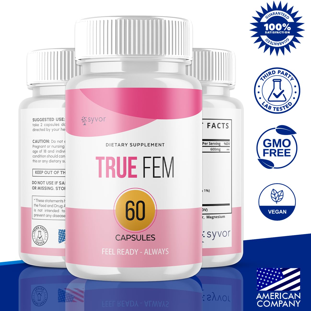 Syvor True Fem Capsules, 60 Count