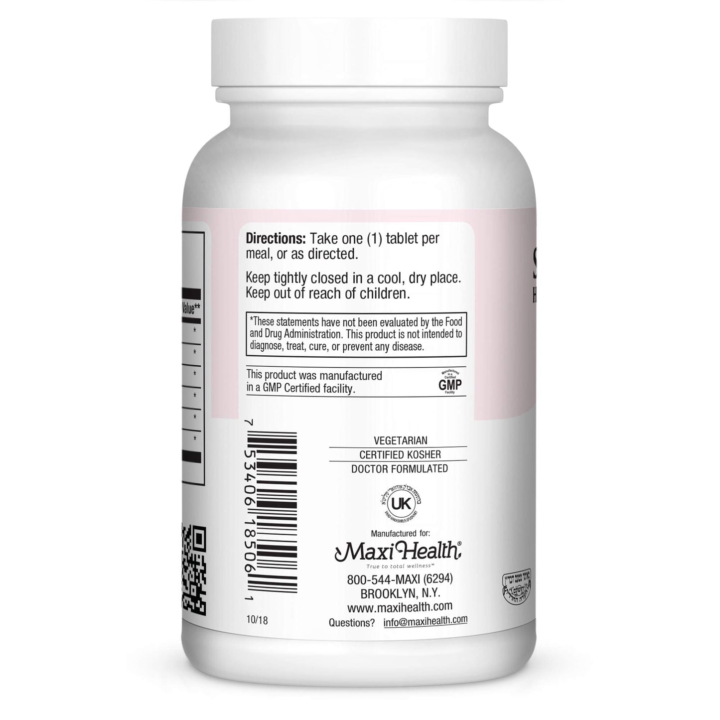 Maxi Health Super Enzymax High Potency Enzyme Complex Digestion Formula Tablet, 60 Tablets