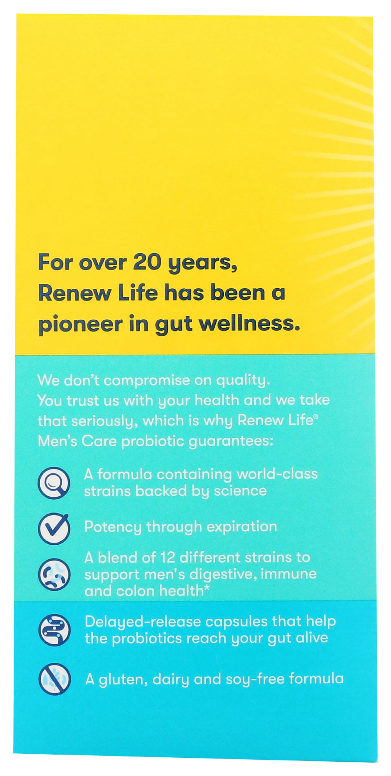 Renew Life Ultimate Flora Men's Care Probiotic Capsules, 30
