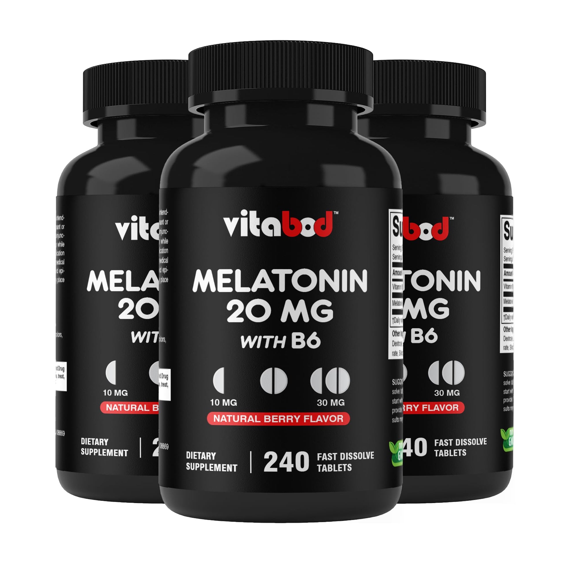 Vitabod Melatonin 20 mg Fast Dissolve, 720 Tablets