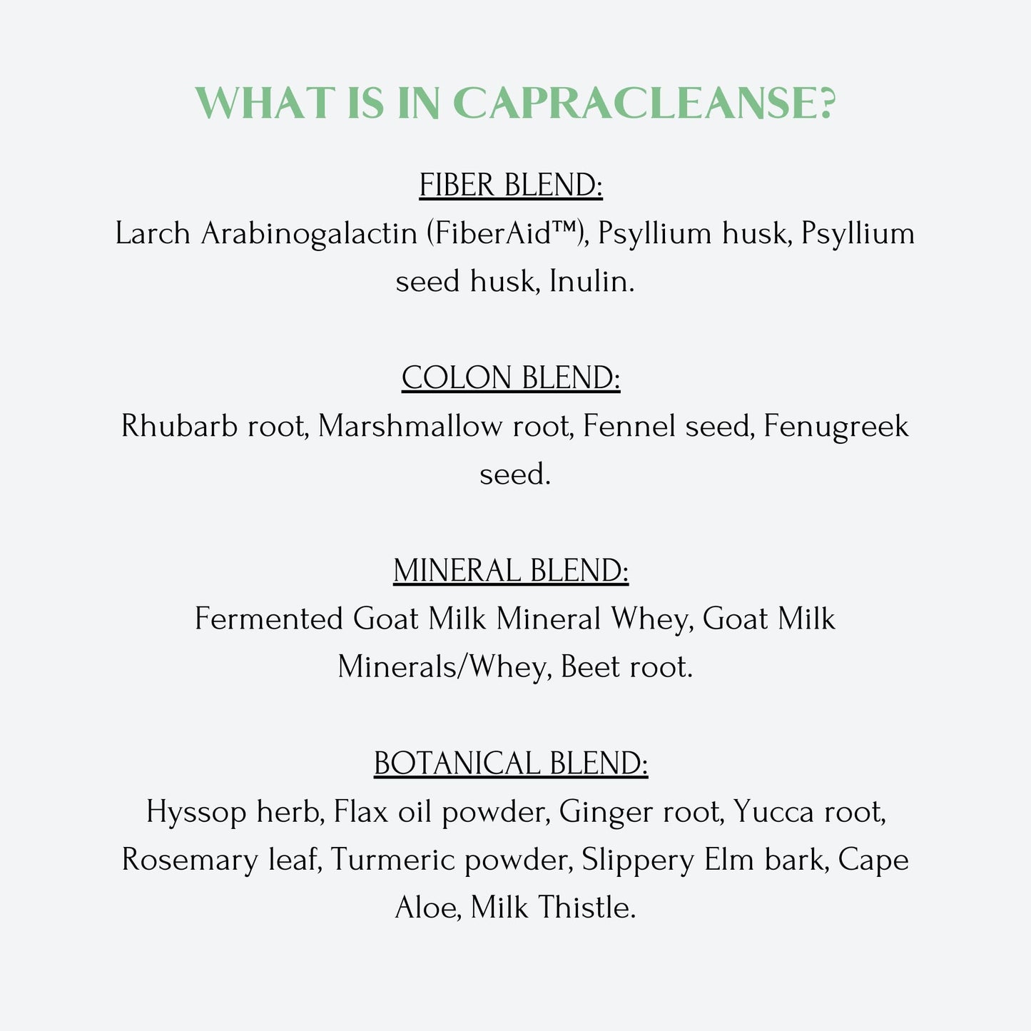 Mt. Capra CapraCleanse Capsule, 180 Capsules