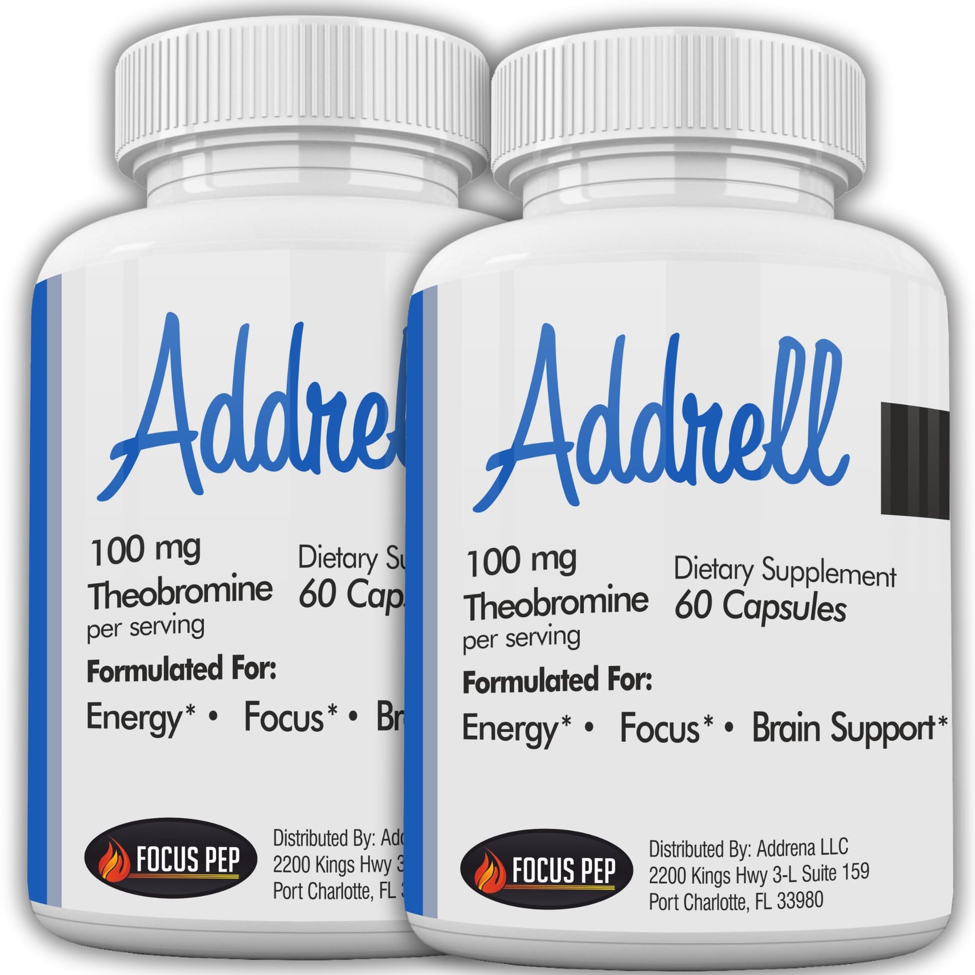 Focus Pep Addrell Energy Stimulant 120 Capsules
