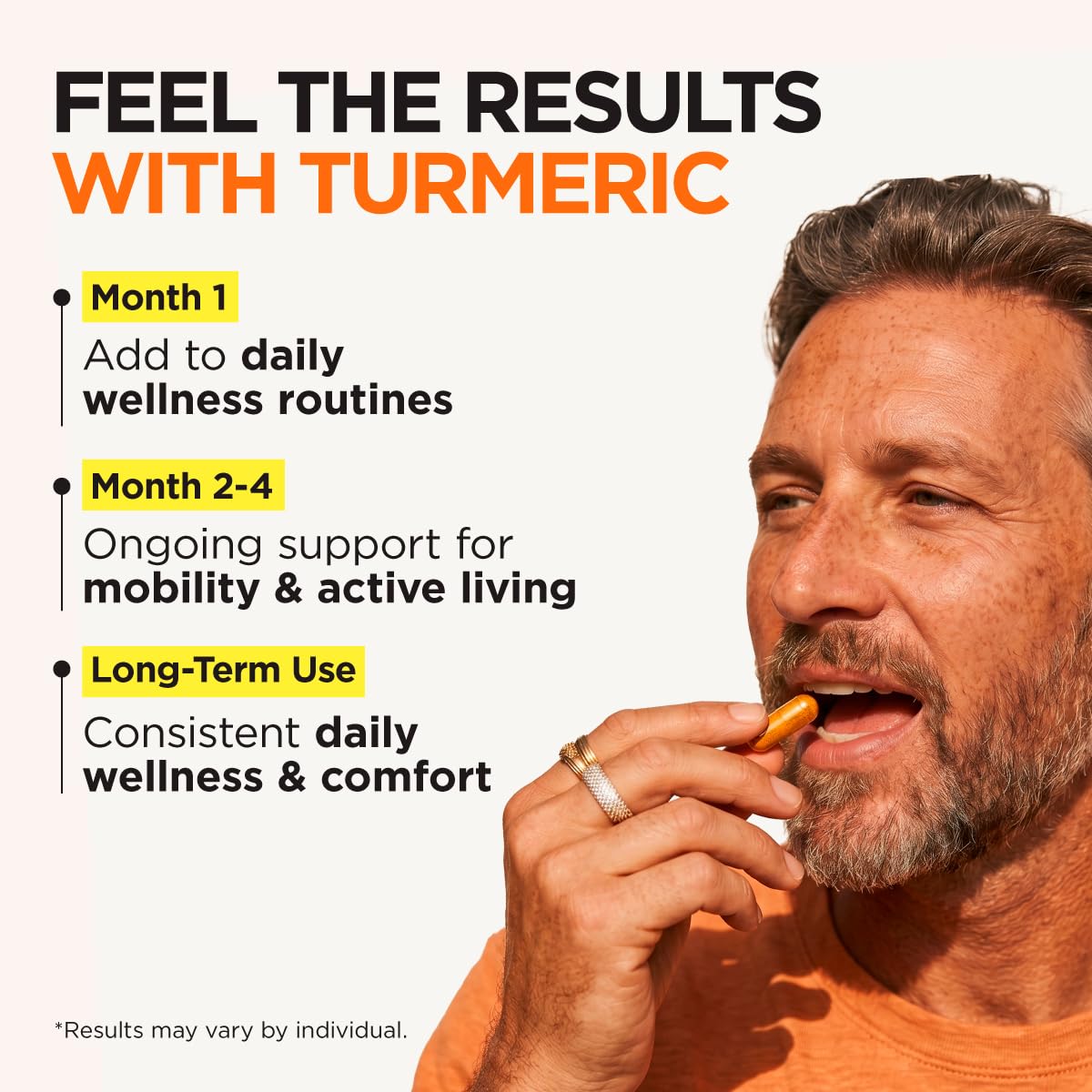 Gya Labs Turmeric Curcumin Capsules with Black Pepper, 100 Count