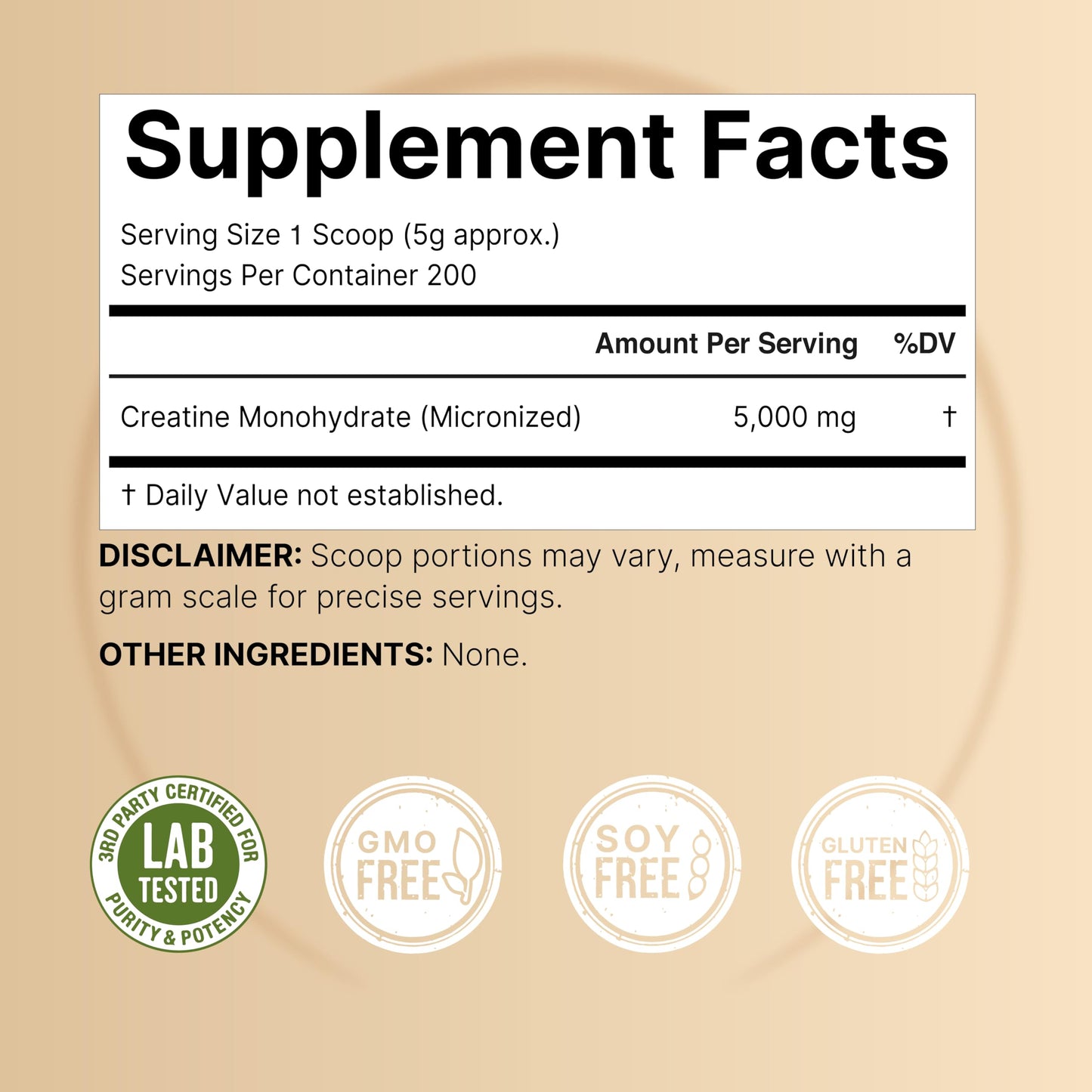 NatureBell Creatine Monohydrate Powder 2.2 lb