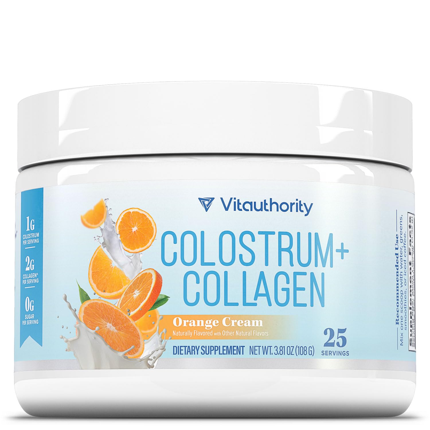 Vitauthority Colostrum Collagen Powder 3.8 oz