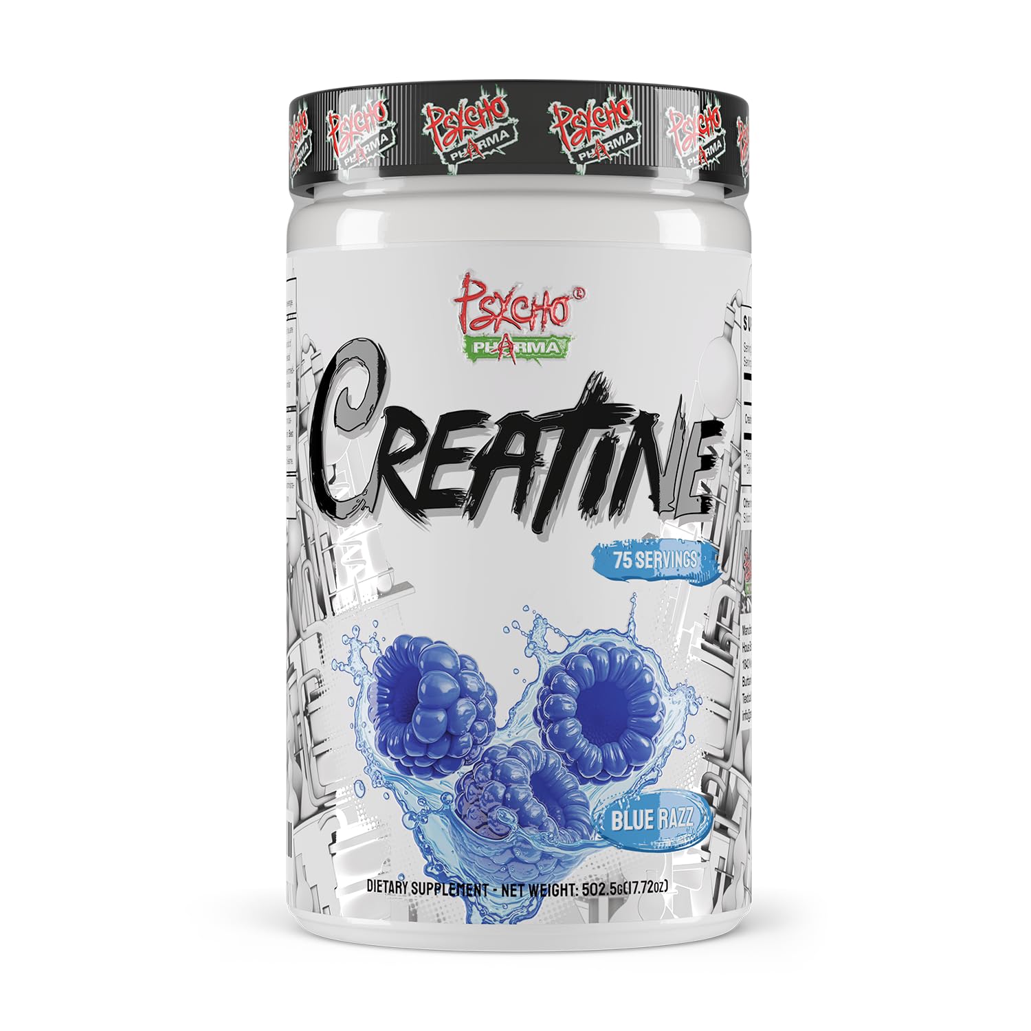 Psycho Pharma Creatine 5g Premium Micronized Creatine Monohydrate per Serving Powder, 75 Servings