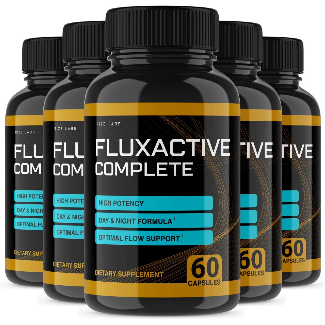 Rize Labs Fluxactive Complete Advanced Formula Supplement for Men Capsules, 60 Capsules