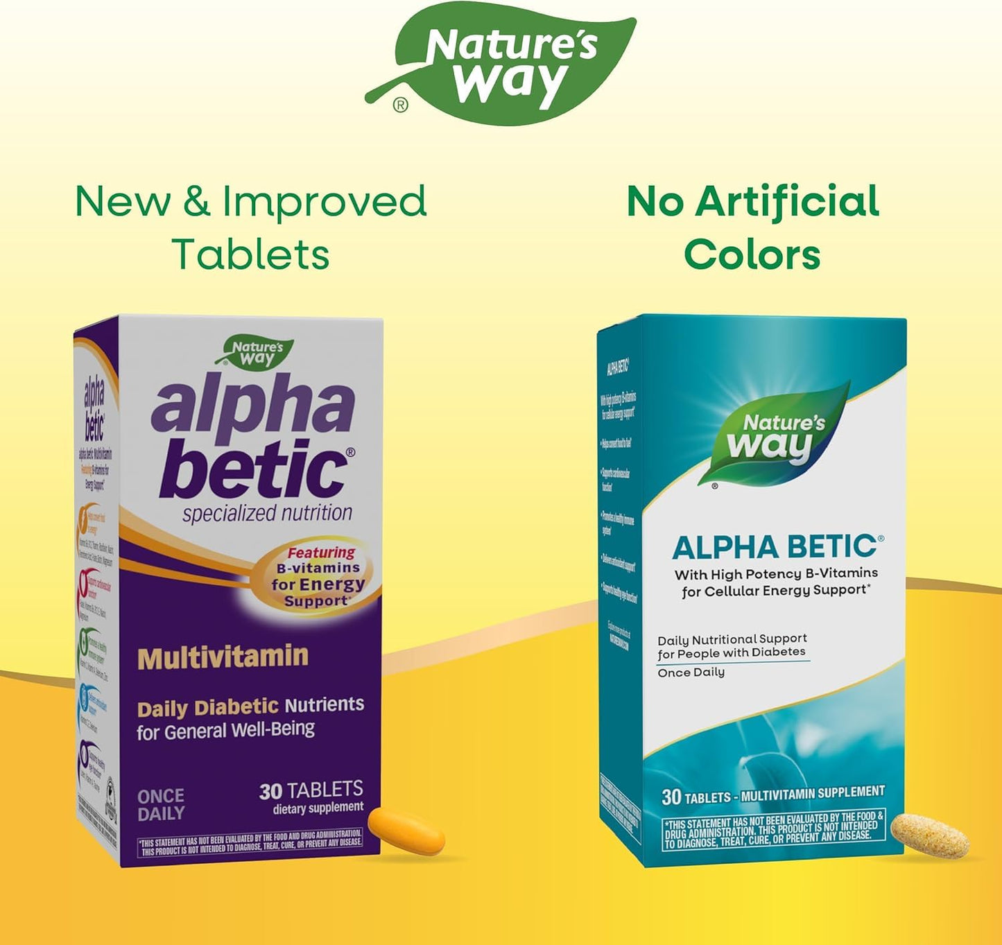 Nature Works Alpha Betic Multi-Vitamin, 60 Tablets