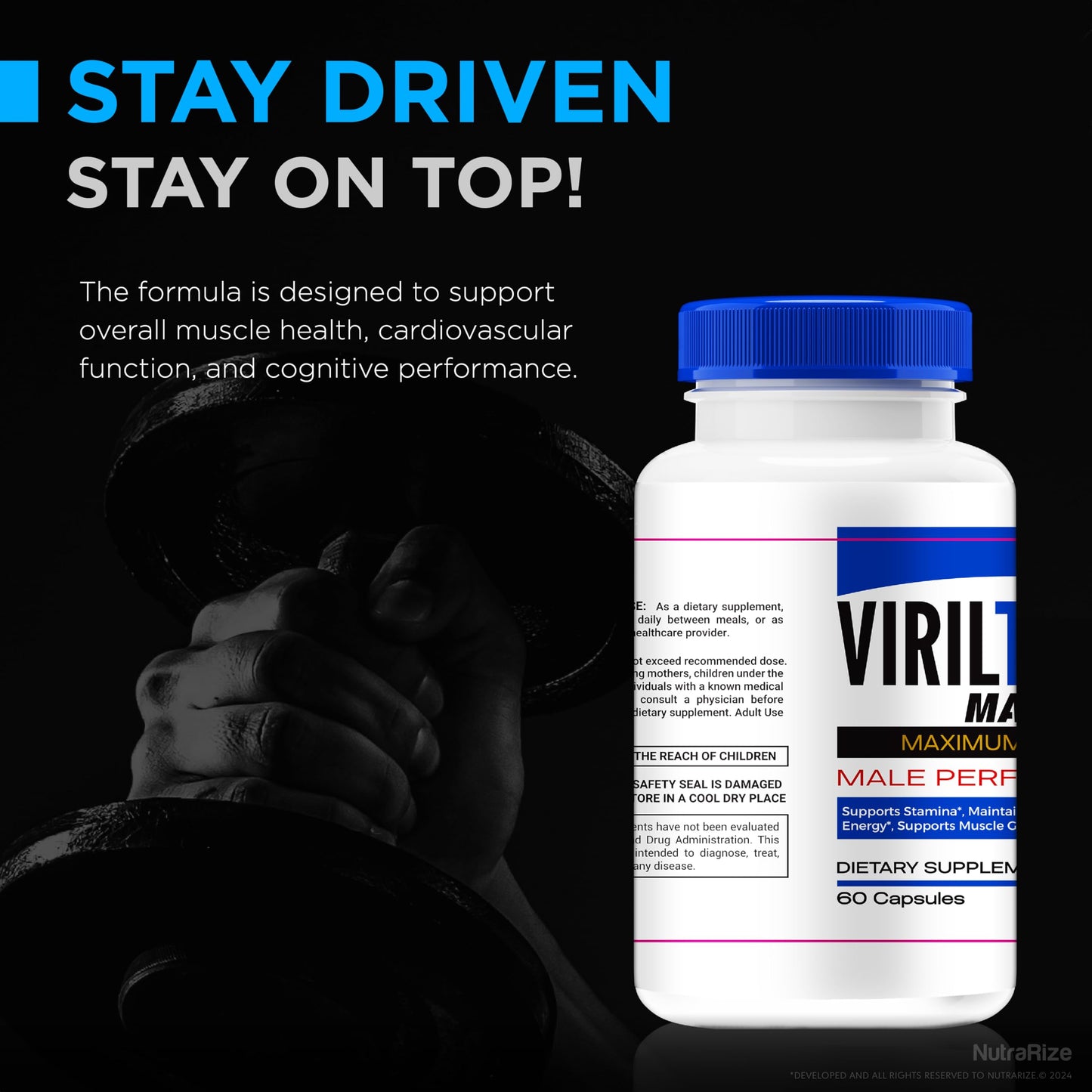NutraRize VirilTonic Max for Men Capsules, 120 Capsules