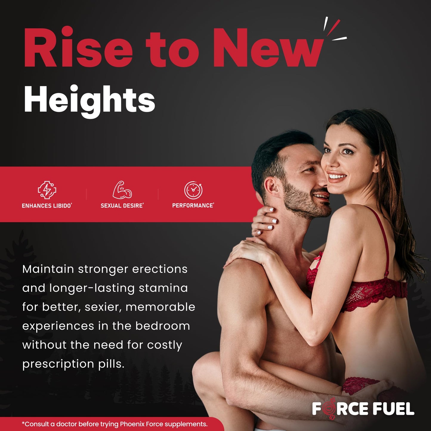 FORCE FUEL Herbal Sex Pills for Men Capsule, 15 Count
