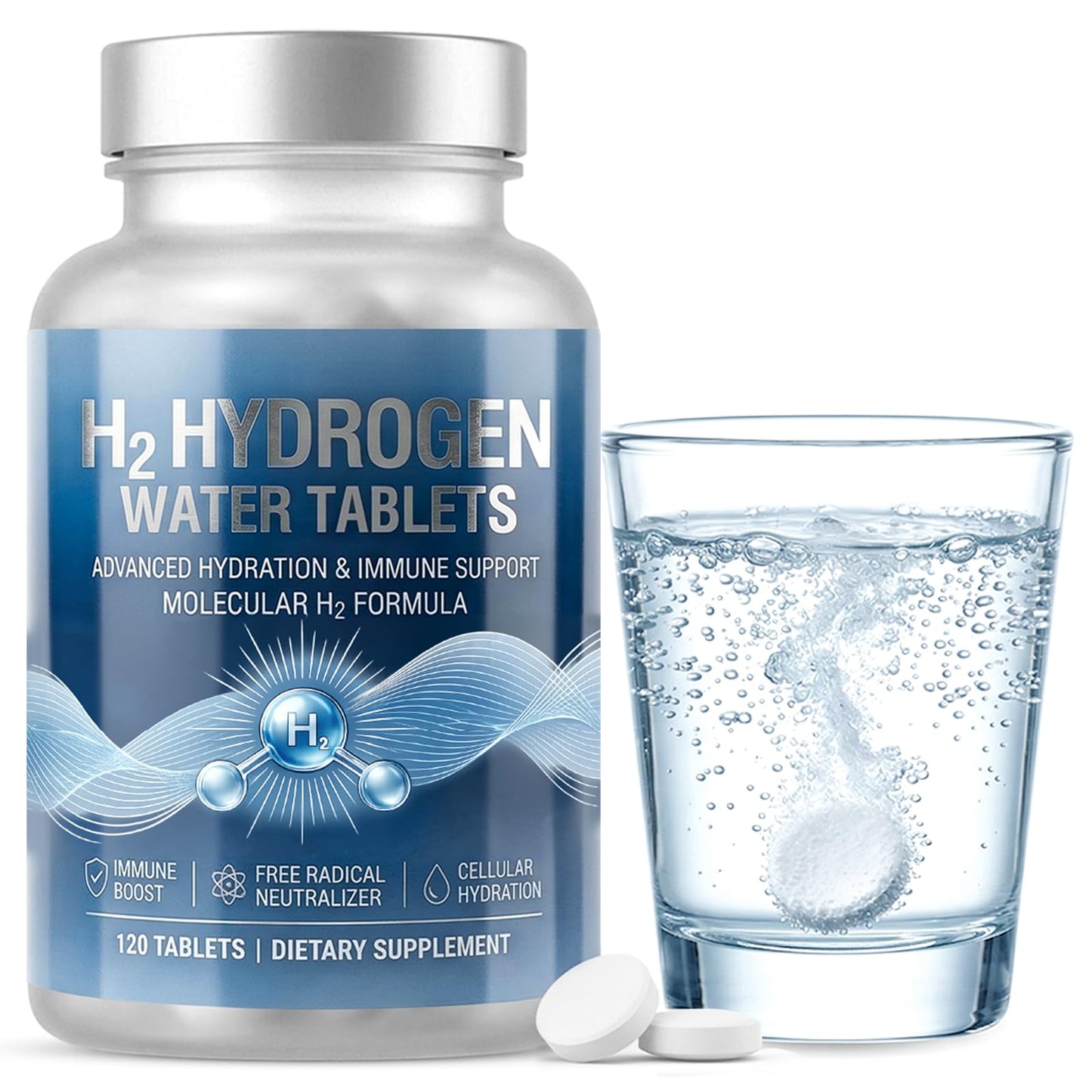 Daioloes Hydrogen Water Effervescent Tablets Capsule 120 Capsules