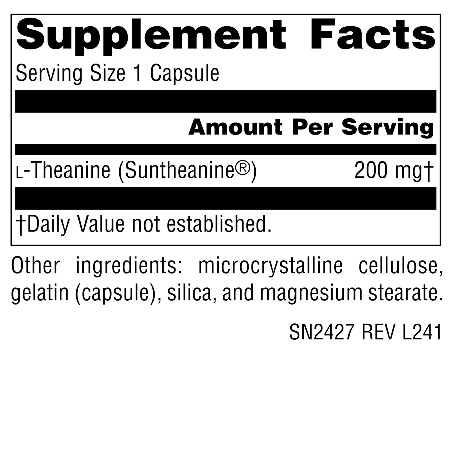 Source Naturals Serene Science L-Theanine 200 mg Capsule, 120 Capsules
