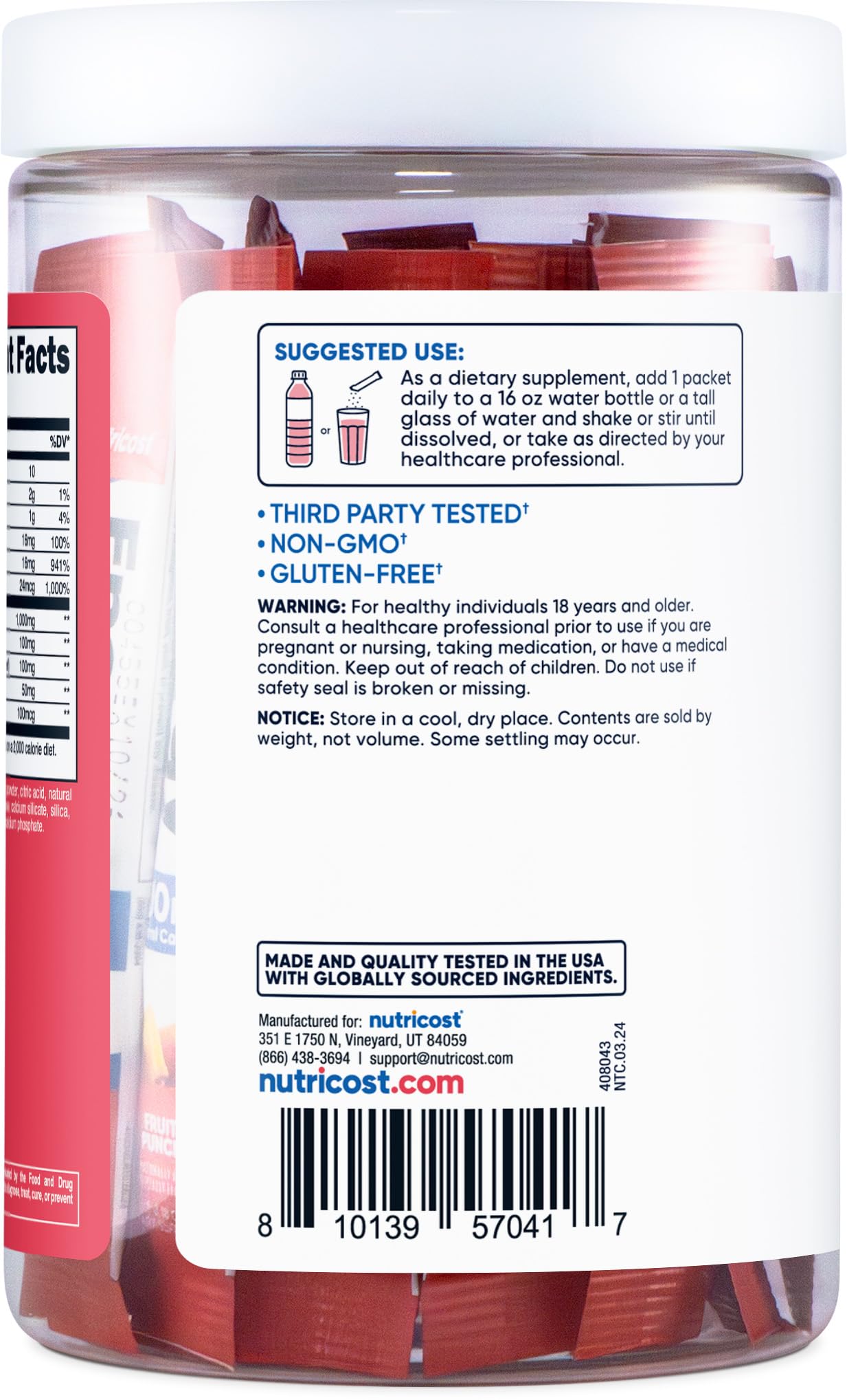 Nutricost Energy Complex Stickpack Powder 3.6 Ounce