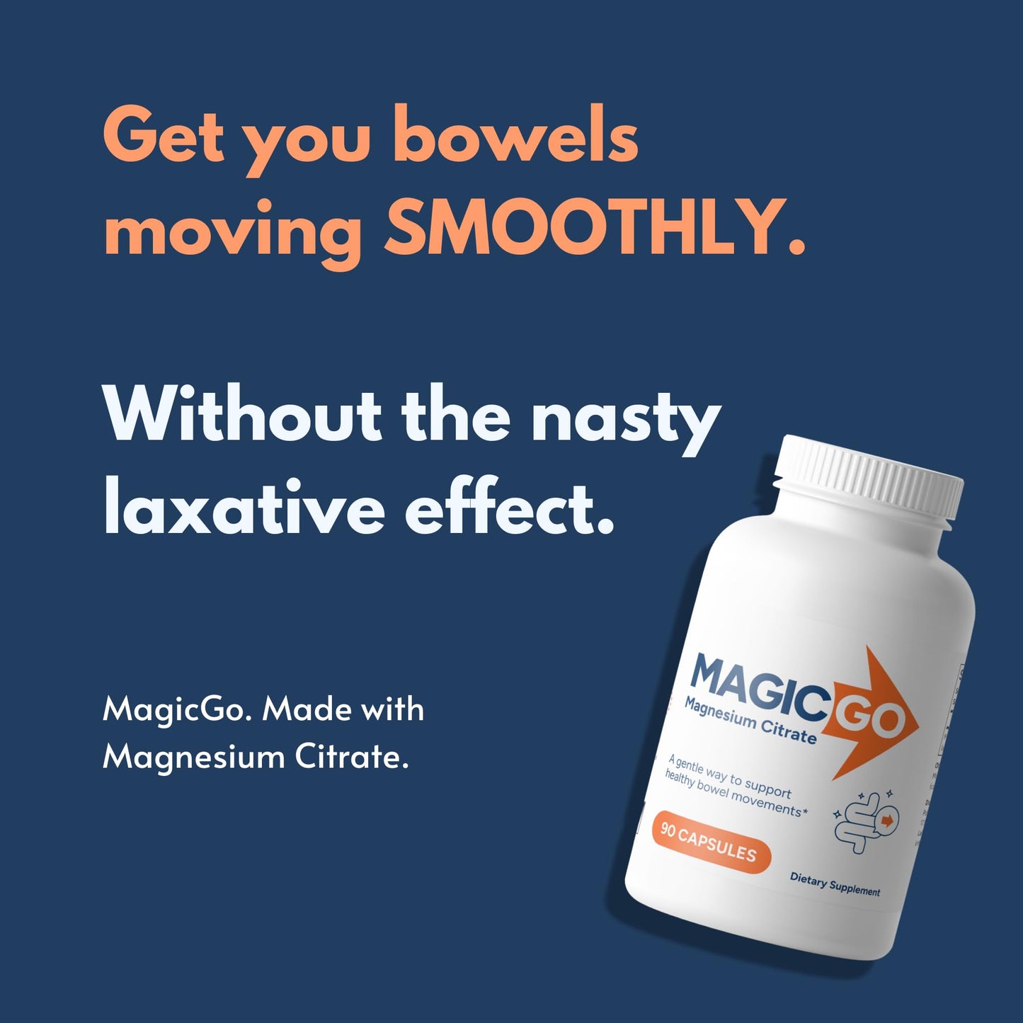 Potent Nutri MagicGo Magnesium Citrate for Constipation 90 Capsules