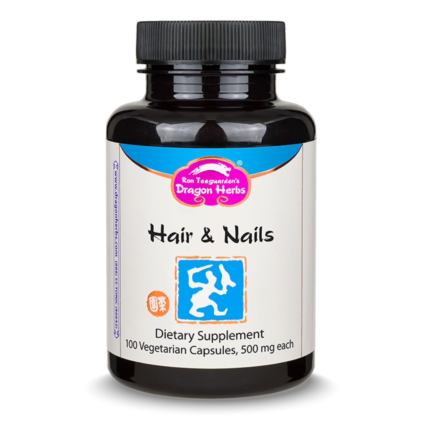 Dragon Herbs Hair and Nails Capsules, 100 Count