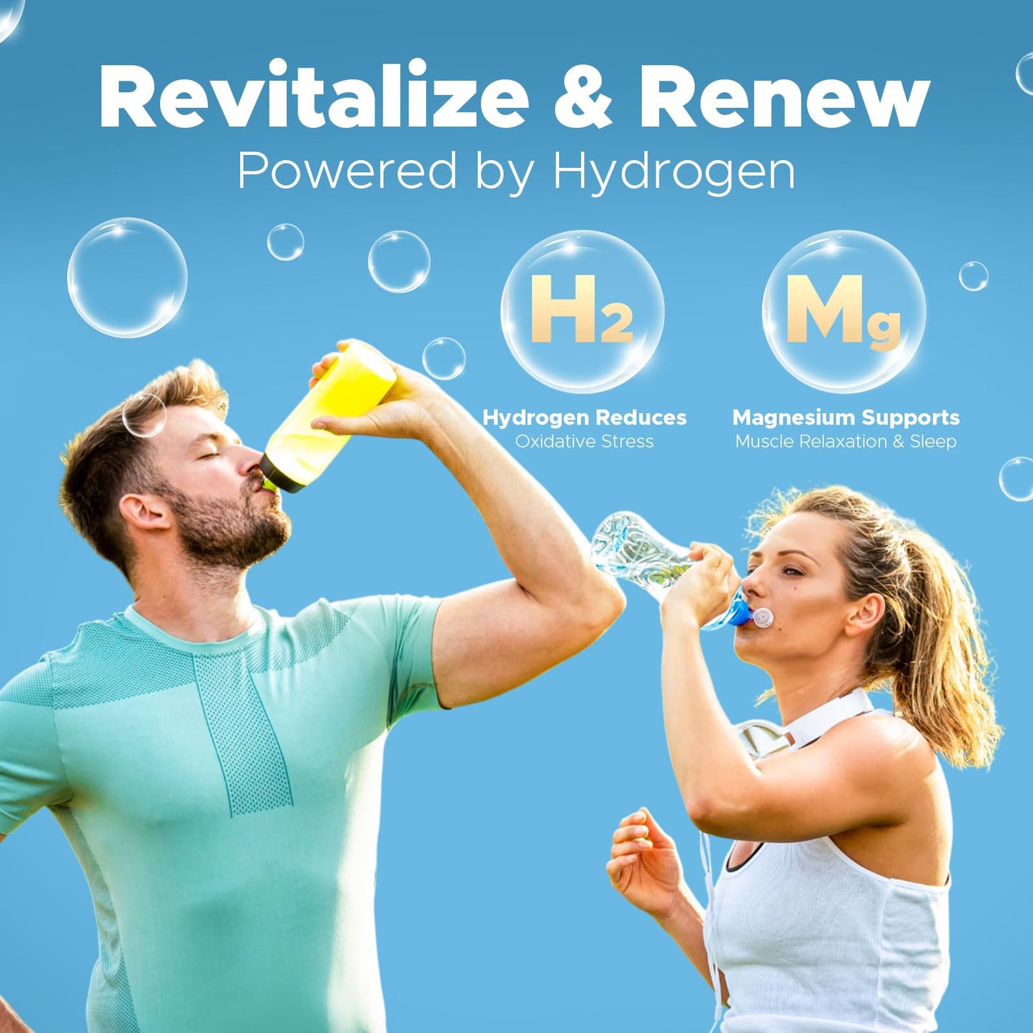 KEDISOM H2 Molecular Hydrogen with Elemental Magnesium Tablets, 120 Count