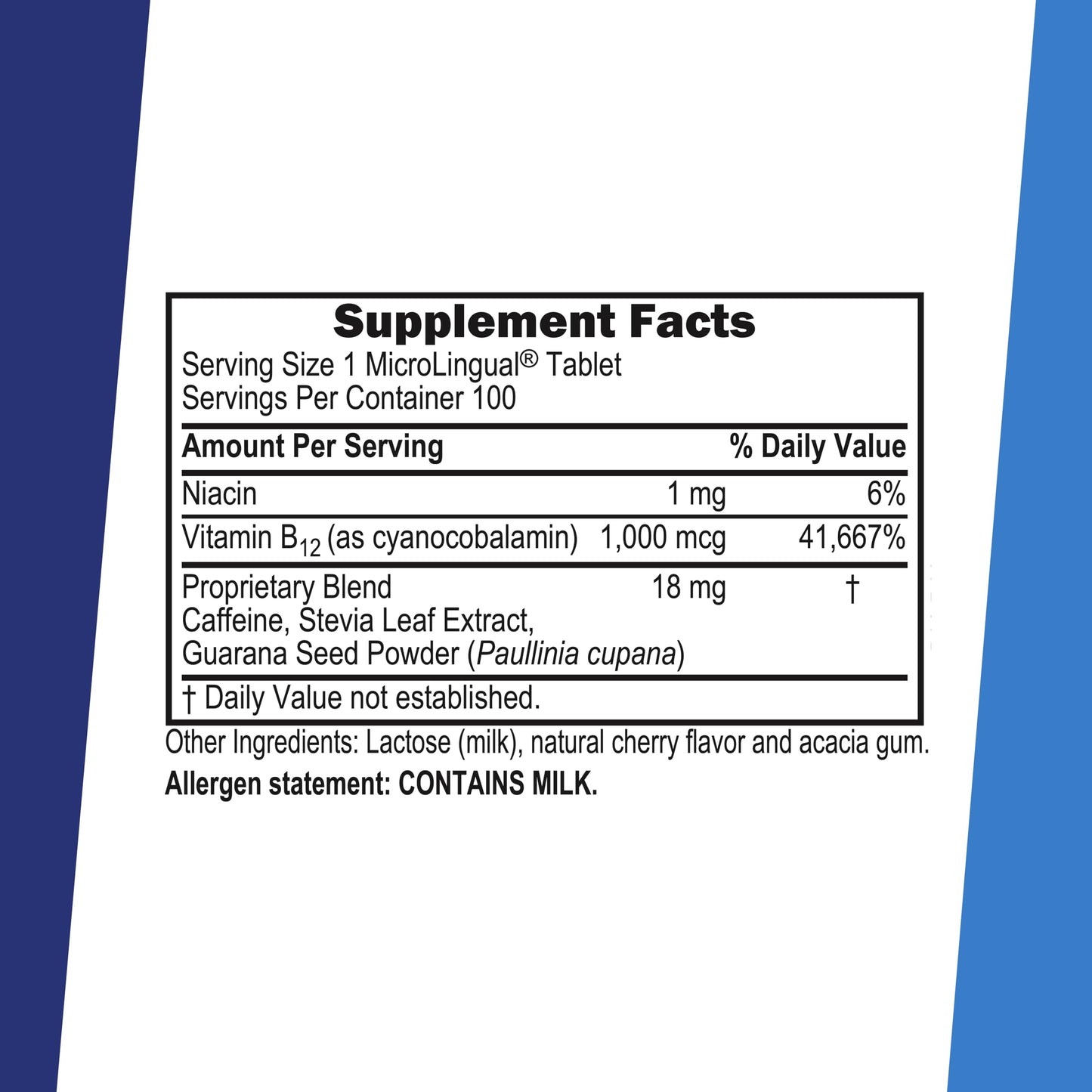 Superior Source NO Shot Quick Energy Burst B-12 1000 mcg MicroLingual Instant Dissolve Tablets 1 Tablet