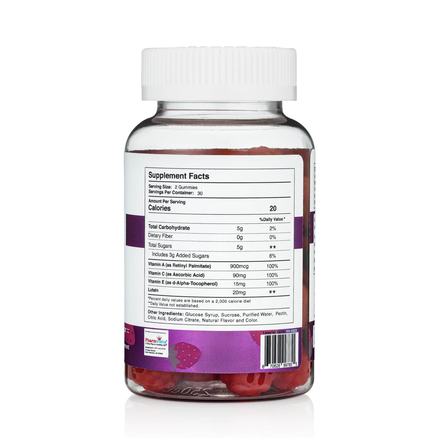 Pharmvista Eye Health Support Gummy 60 Count