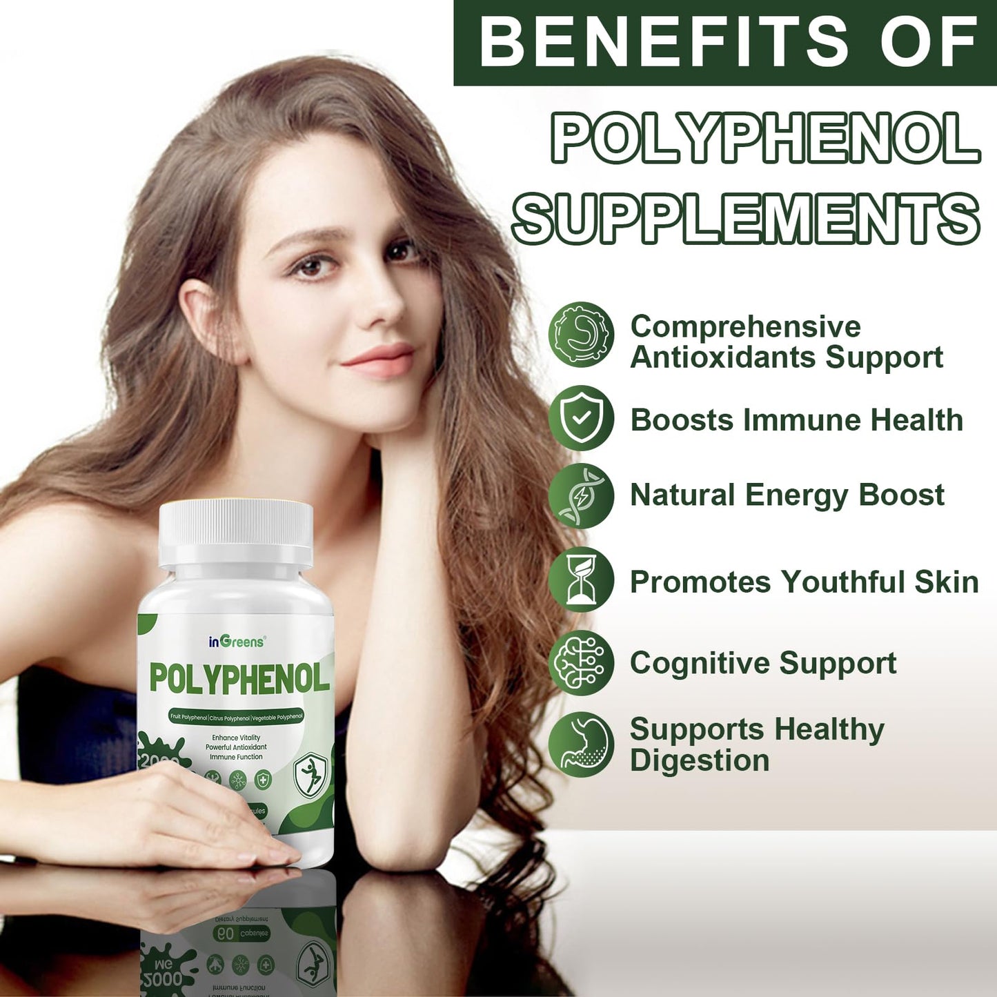 inGreens 25-in-1 Polyphenols Supplement Softgels 120