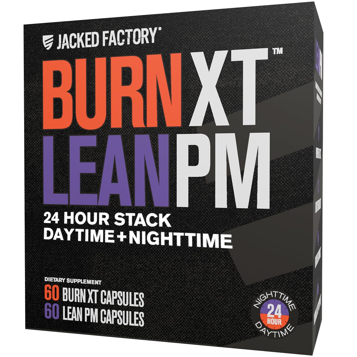 Jacked Factory Burn-XT + Lean-PM Kit Capsule, 120 Count