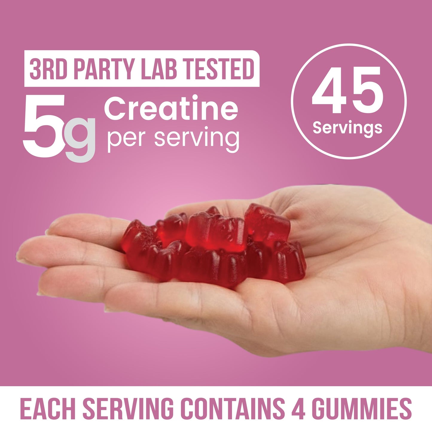 INSTAMART Creatine Monohydrate Gummies 180 Gummies
