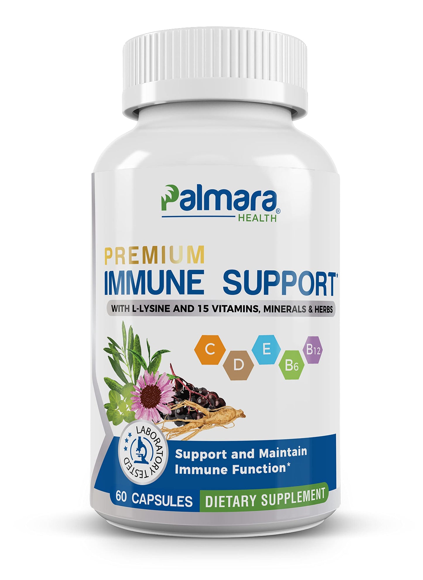 Palmara Health Premium Immune Support Capsules, 60 Count