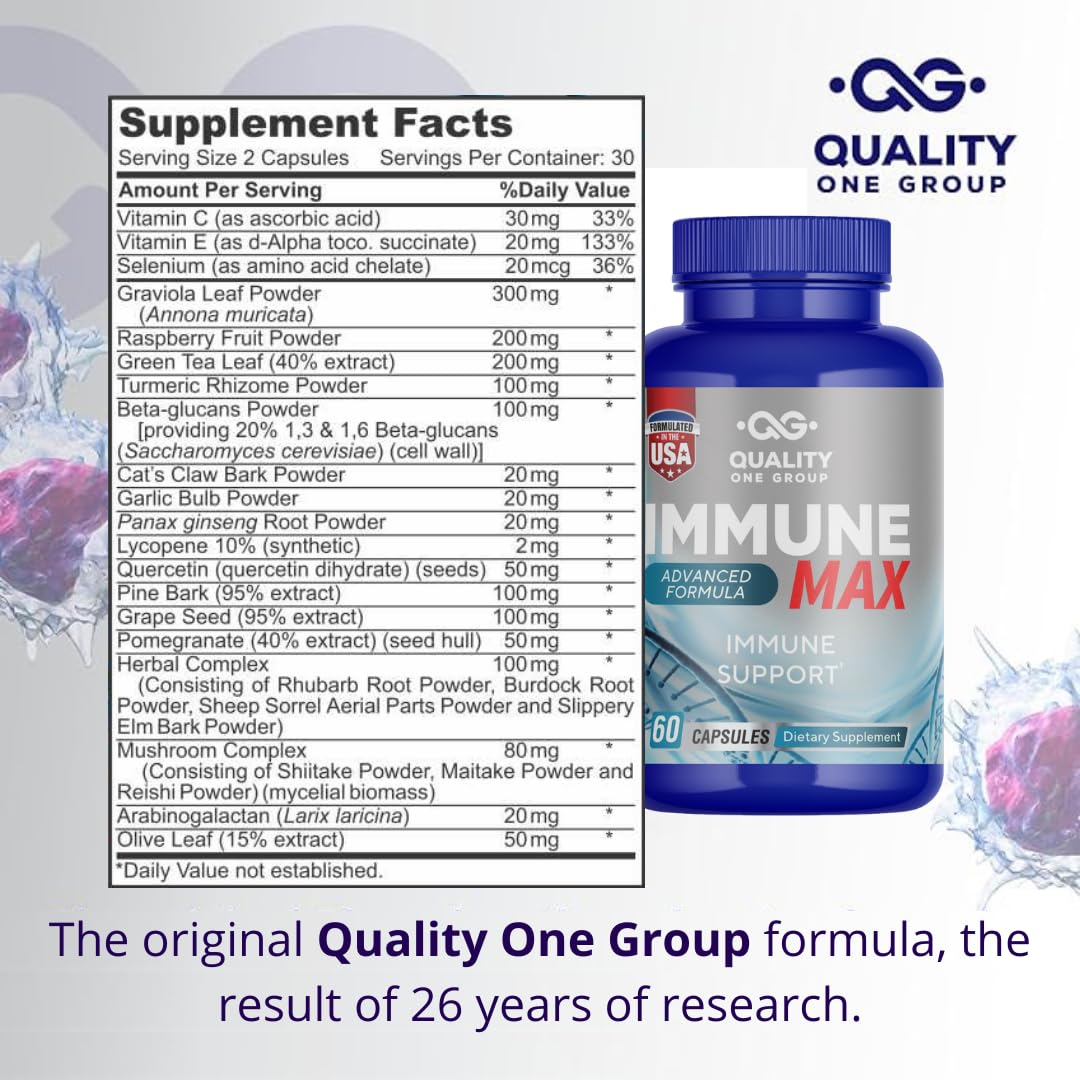 QUALITY ONE Immune Support Complex Capsule, 60 Count