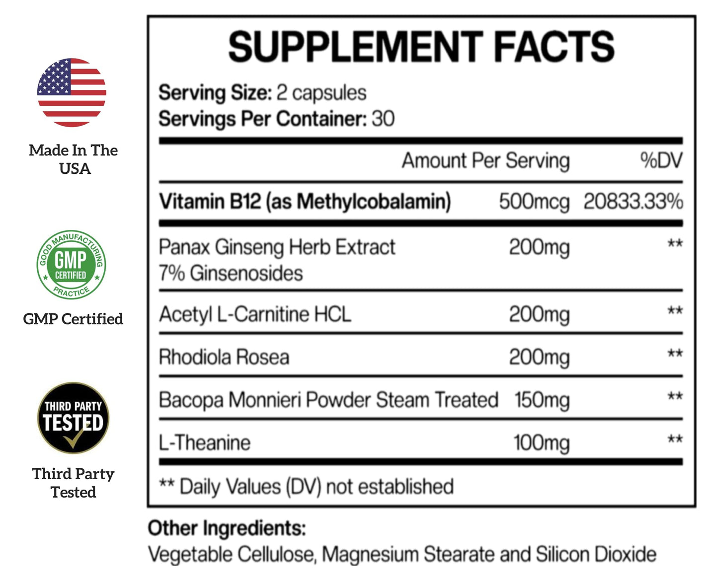 Untapped Intelligence Power Through Capsule, 60 Count