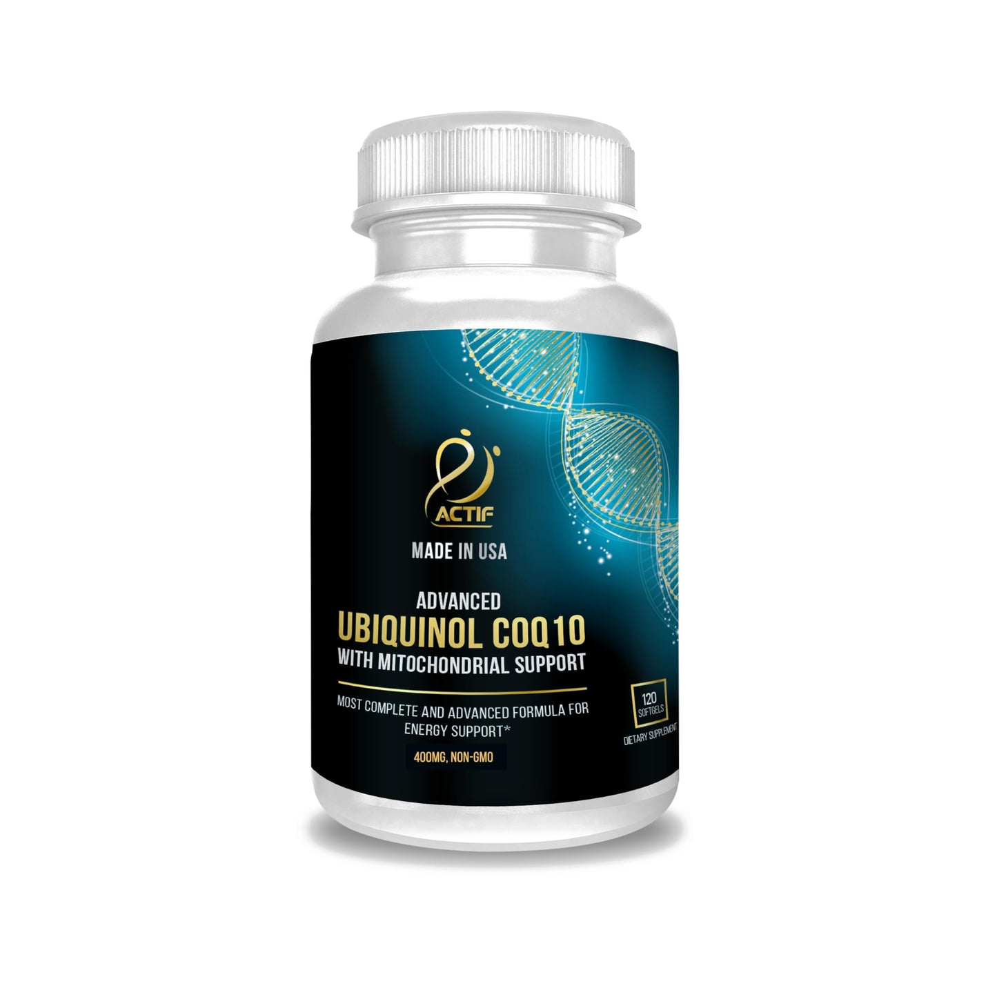 ACTIF Super Ubiquinol CoQ10 with Enhanced Mitochondrial Support Softgel 120 Count