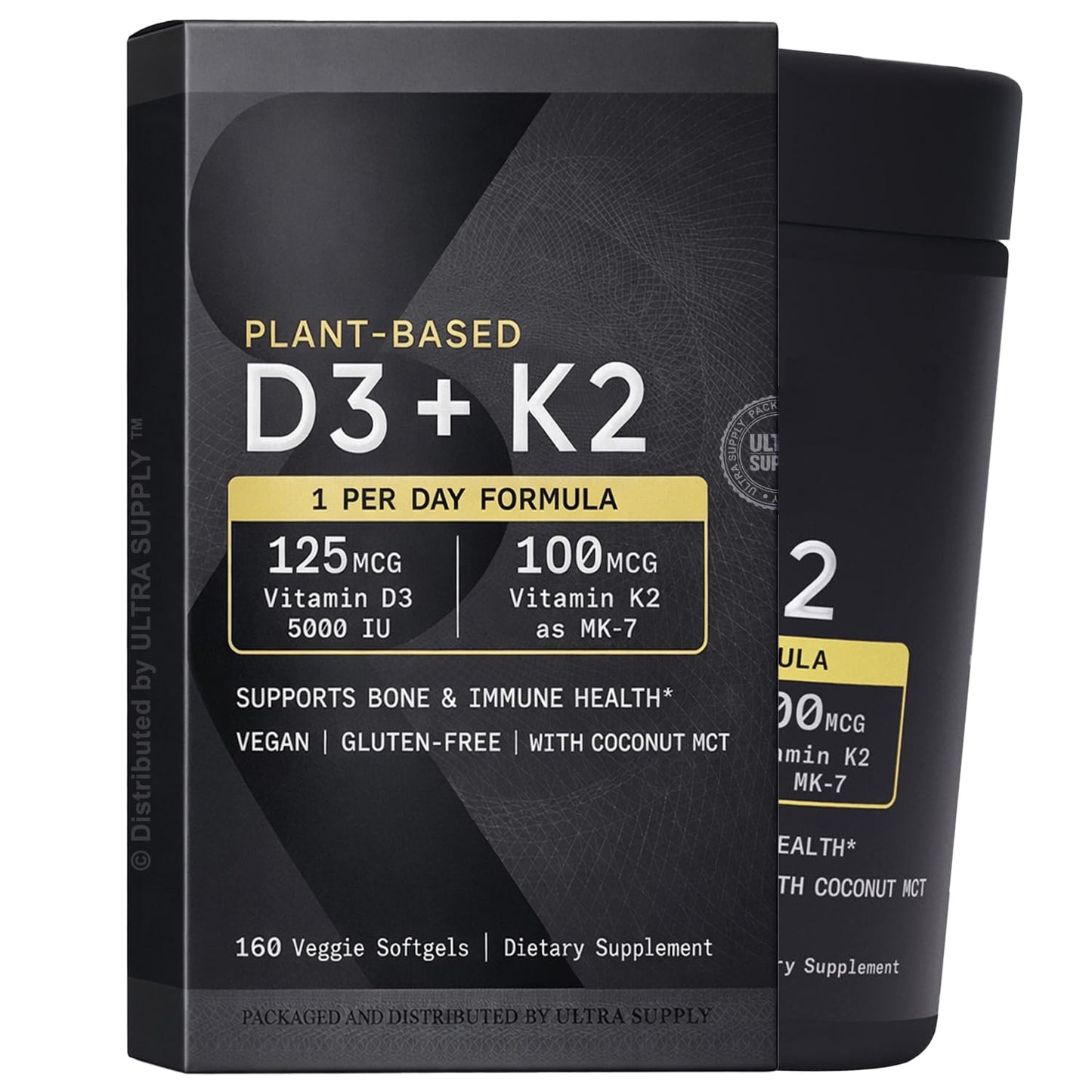 Generic D3 K2 125 mcg Softgel, 160 Count
