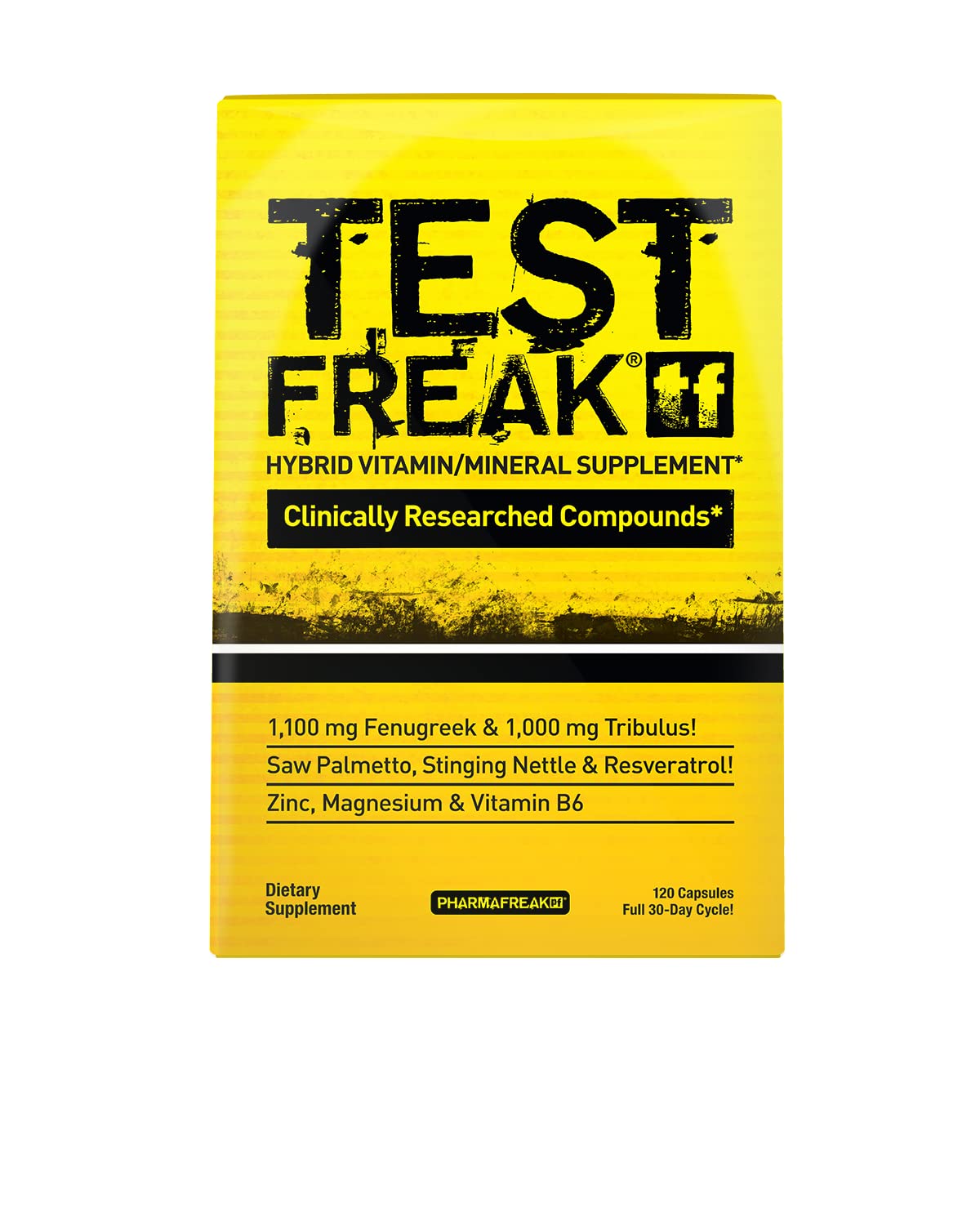 Pharmafreak Test Freak Men's Performance Support Formula Capsules, 120 Capsules