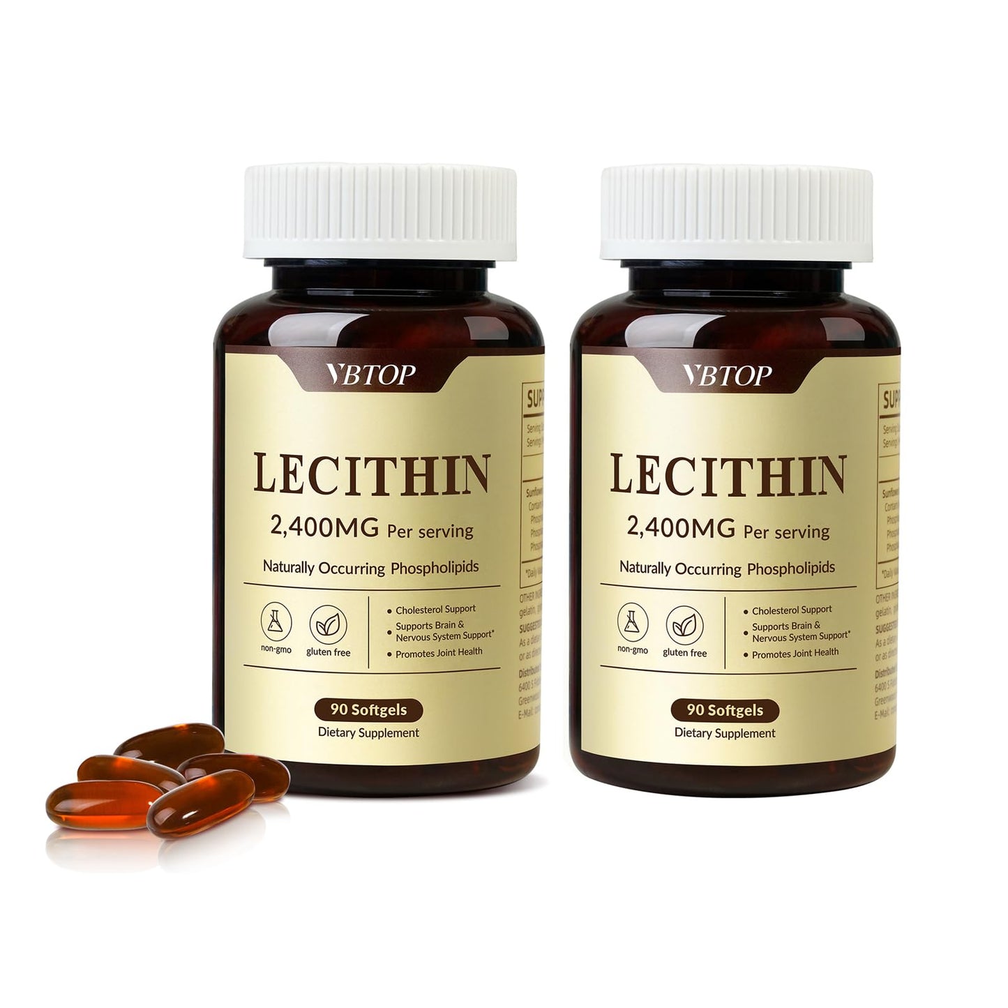 VBTOP Sunflower Lecithin 2400 mg Softgels 180