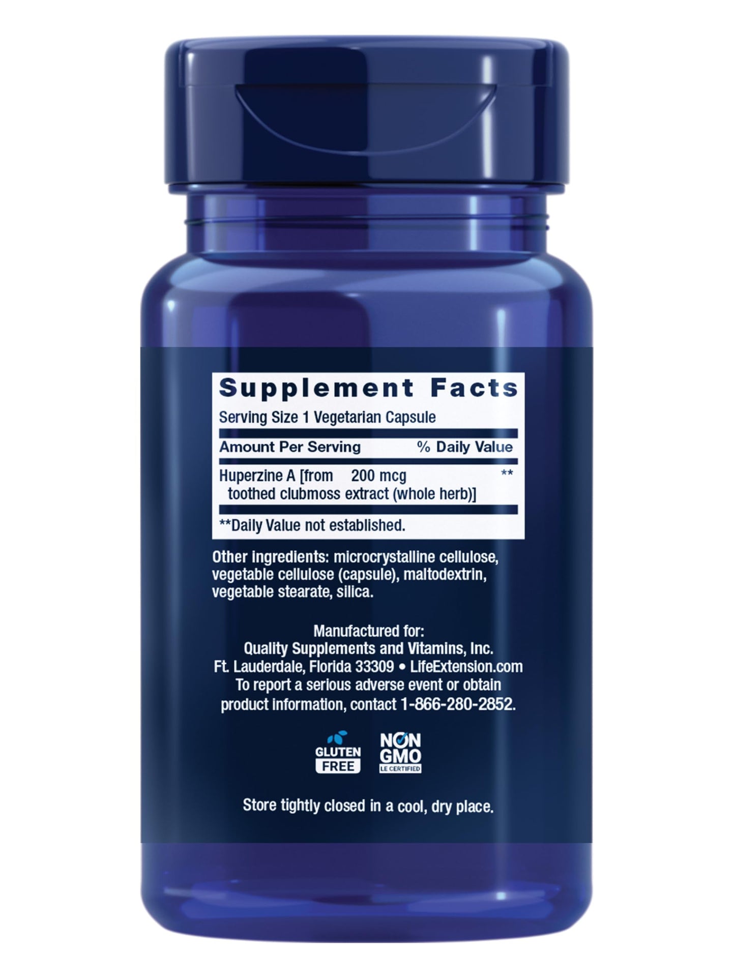 Life Extension Huperzine A Capsule, 60 Count