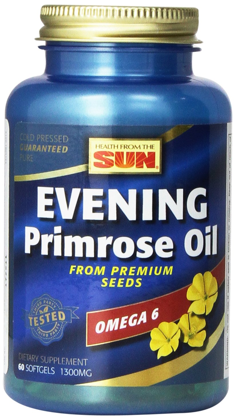 Health From the Sun Evening Primrose Oil 1300 Mg Softgel 120 Count