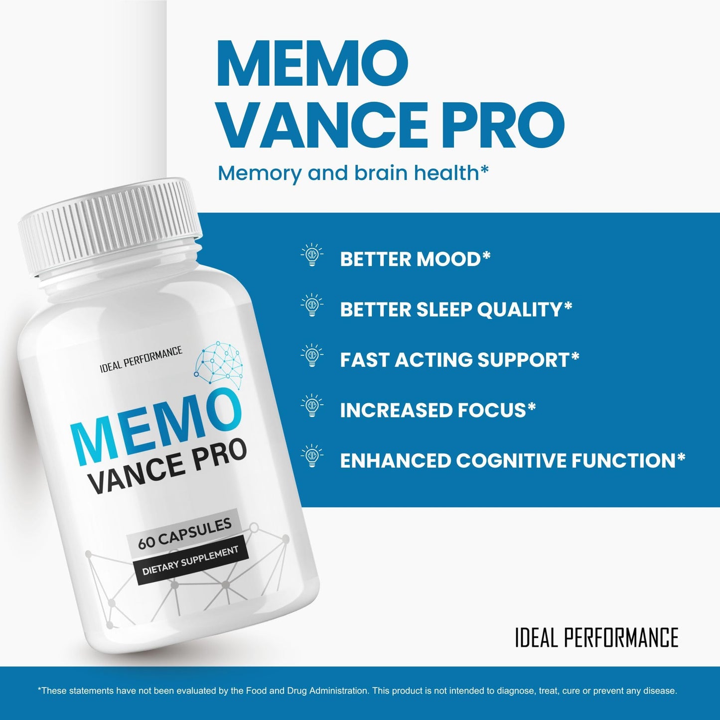 IDEAL PERFORMANCE Memo Vance Pro Capsules 300