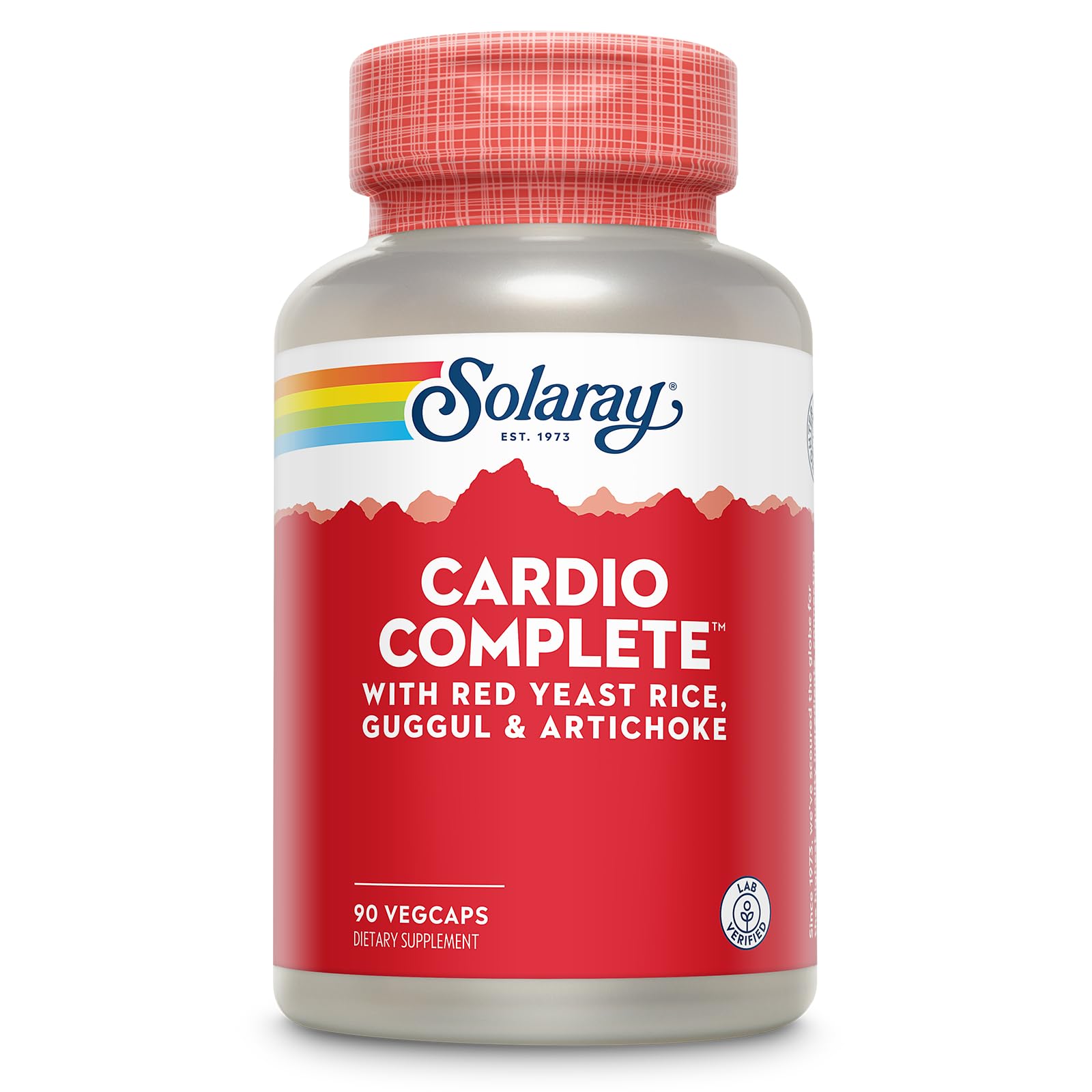 SOLARAY Cardio Complete with Red Yeast Rice, Guggul & Artichoke Extracts, Plus B Vitamins and More Capsules, 90 Count